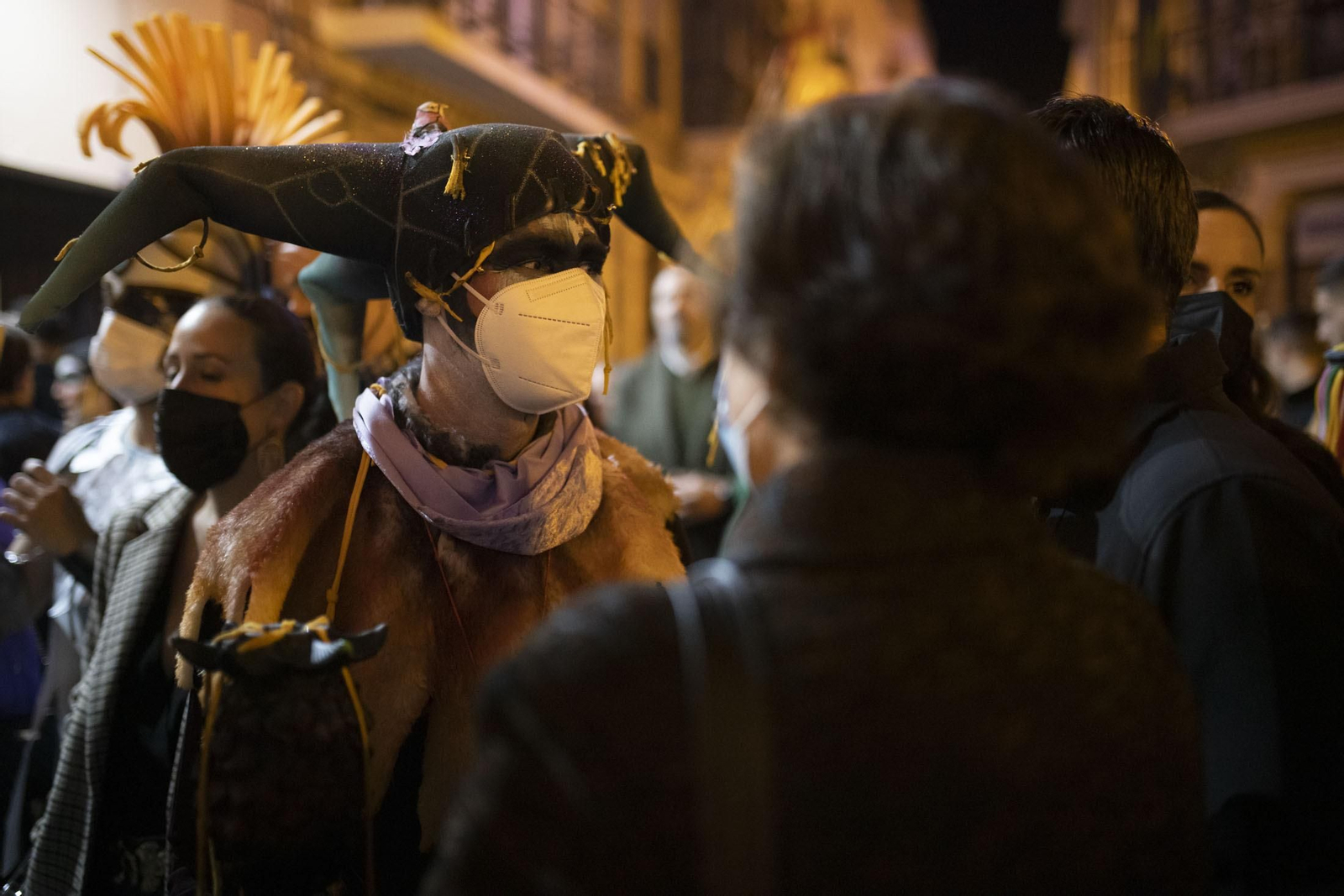 Imágenes del ambiente en el cuarto día del concurso de agrupaciones del Carnaval Colombino