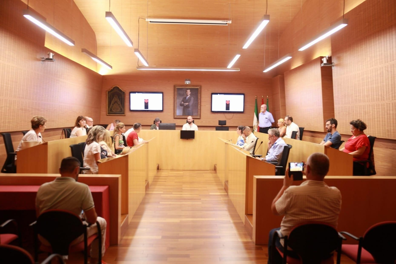 Imagen del Pleno celebrado esta mañana donde se ha aprobado el Plan de Movilidad Urbana Sostenible.