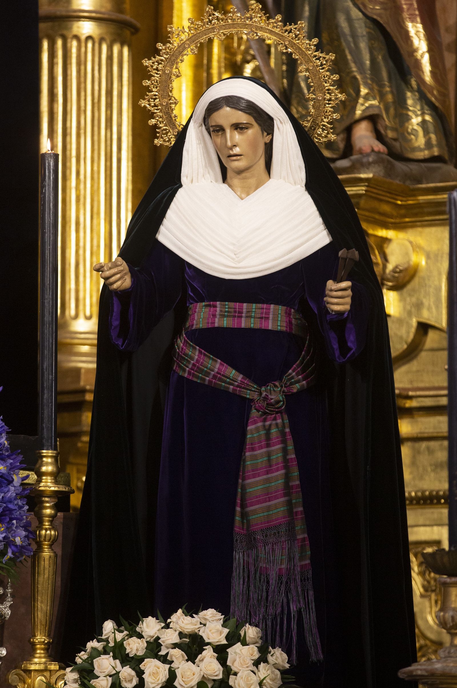 La imagen de Santa Marta, obra de Sebastián Santos