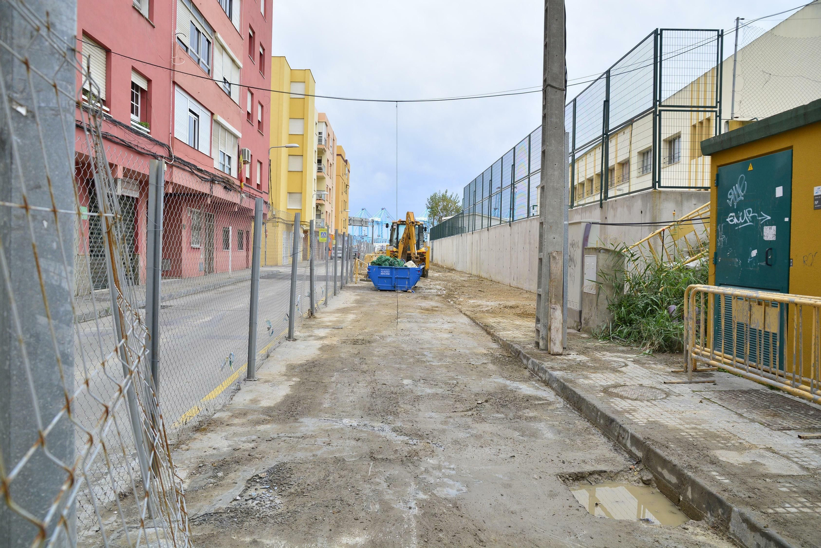 Obra del colector de la calle Jacinto Benavente.