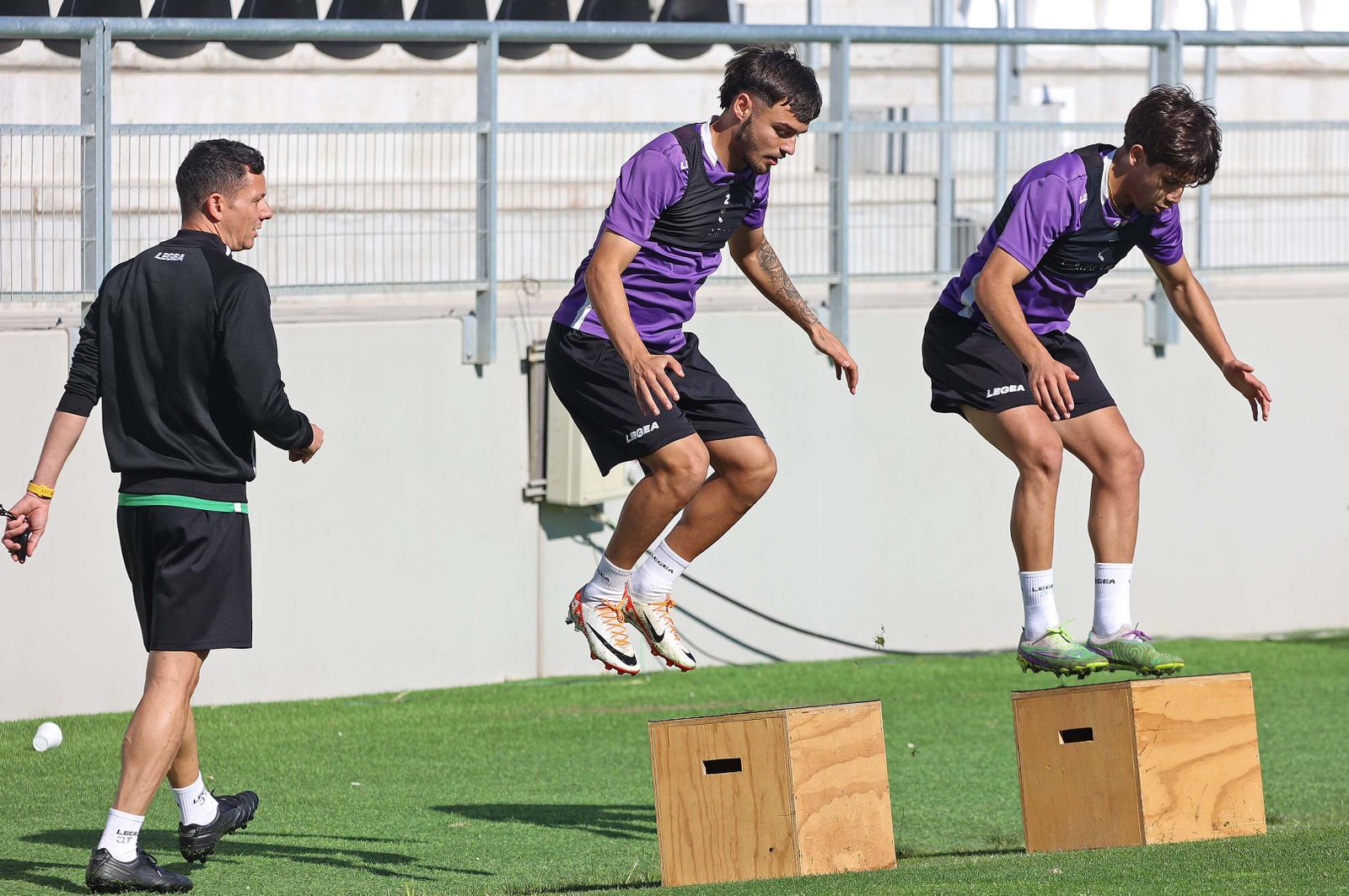 Fotos del entrenamiento de la Balona