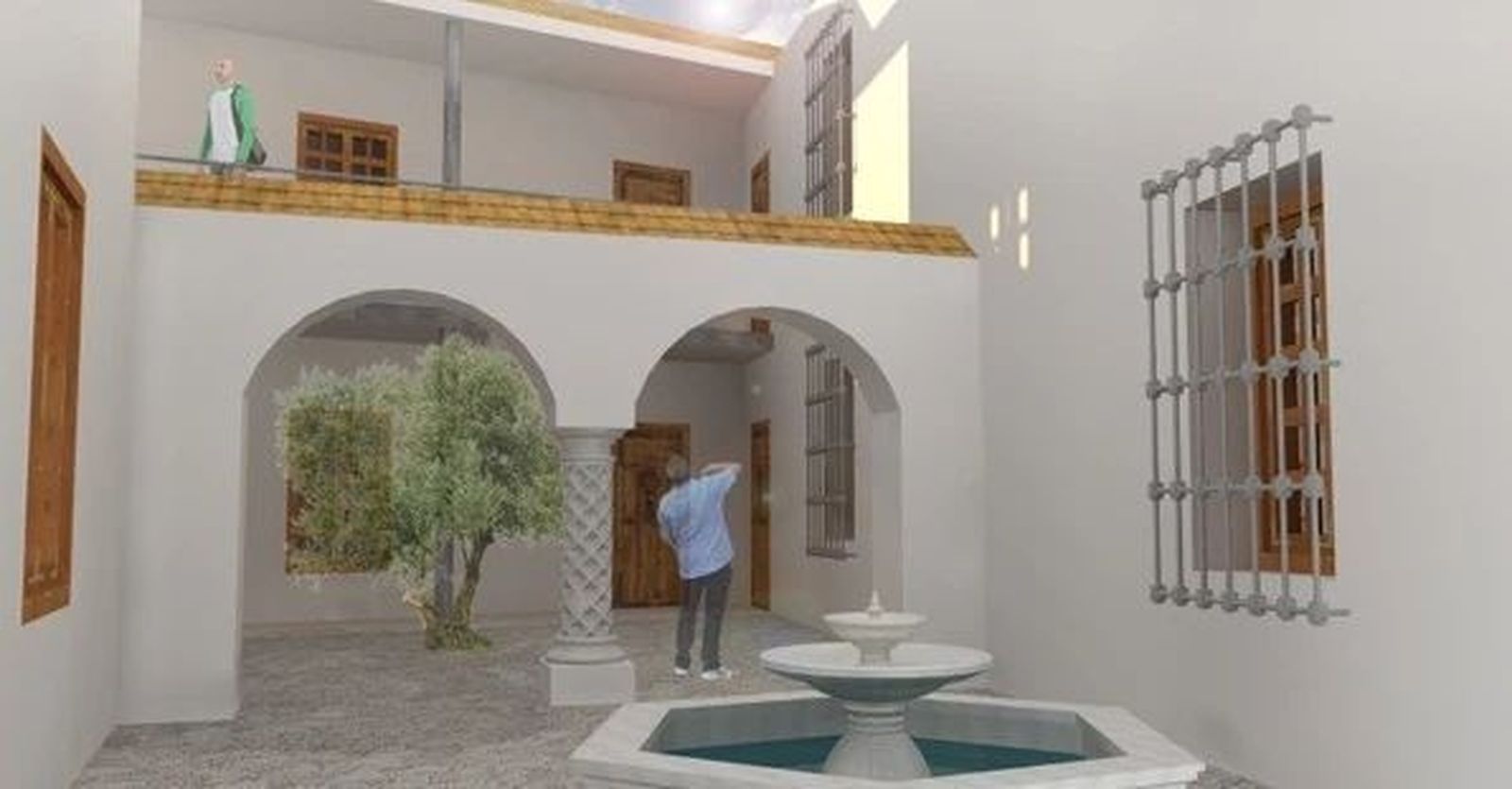 Así será el nuevo conjunto residencial en el Hospital de la Caridad de Hornachuelos.