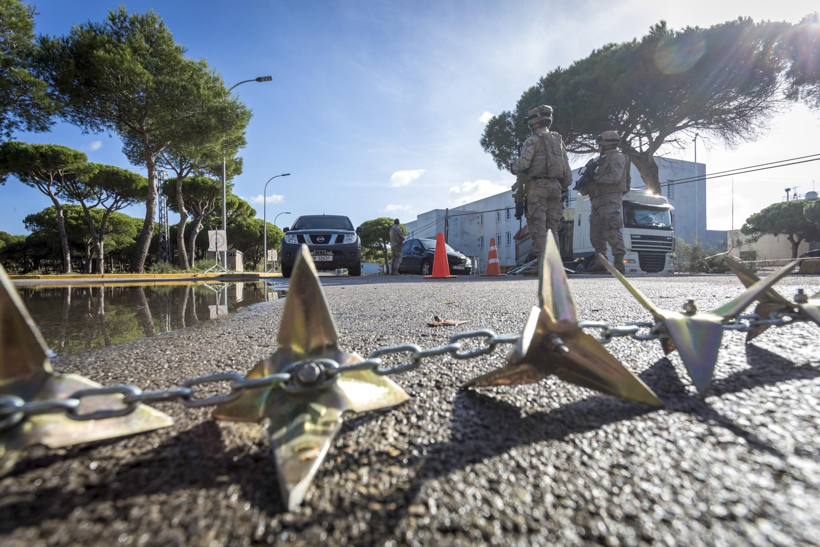 Adiestramiento de Infantería de Marina durante el ejercicio FTX-FIM 18 en la base de Rota