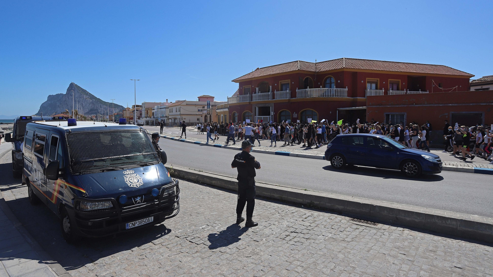 Fotos de la manifestación de La Atunara en La Línea