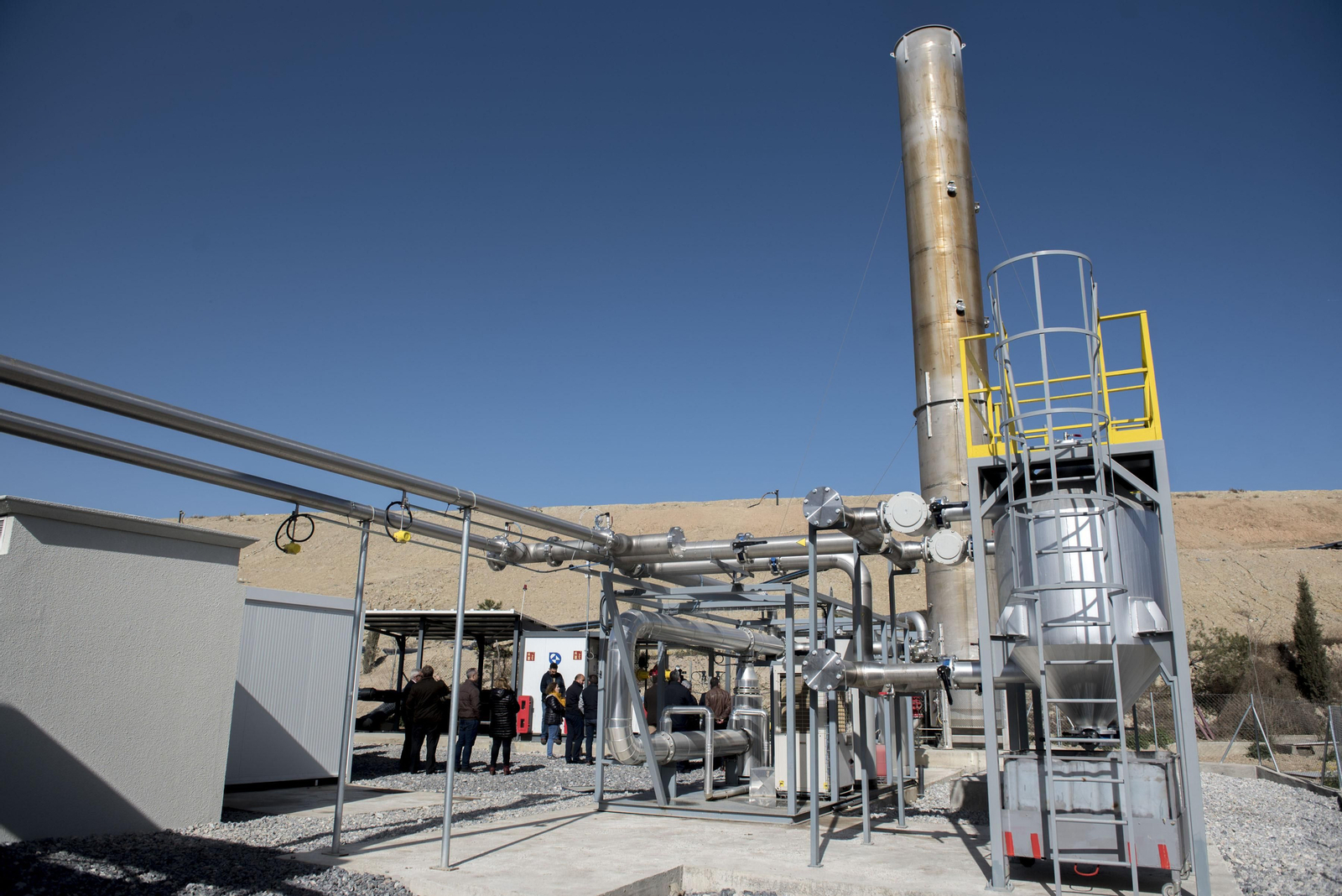 Una planta de biogás en una imagen de archivo.