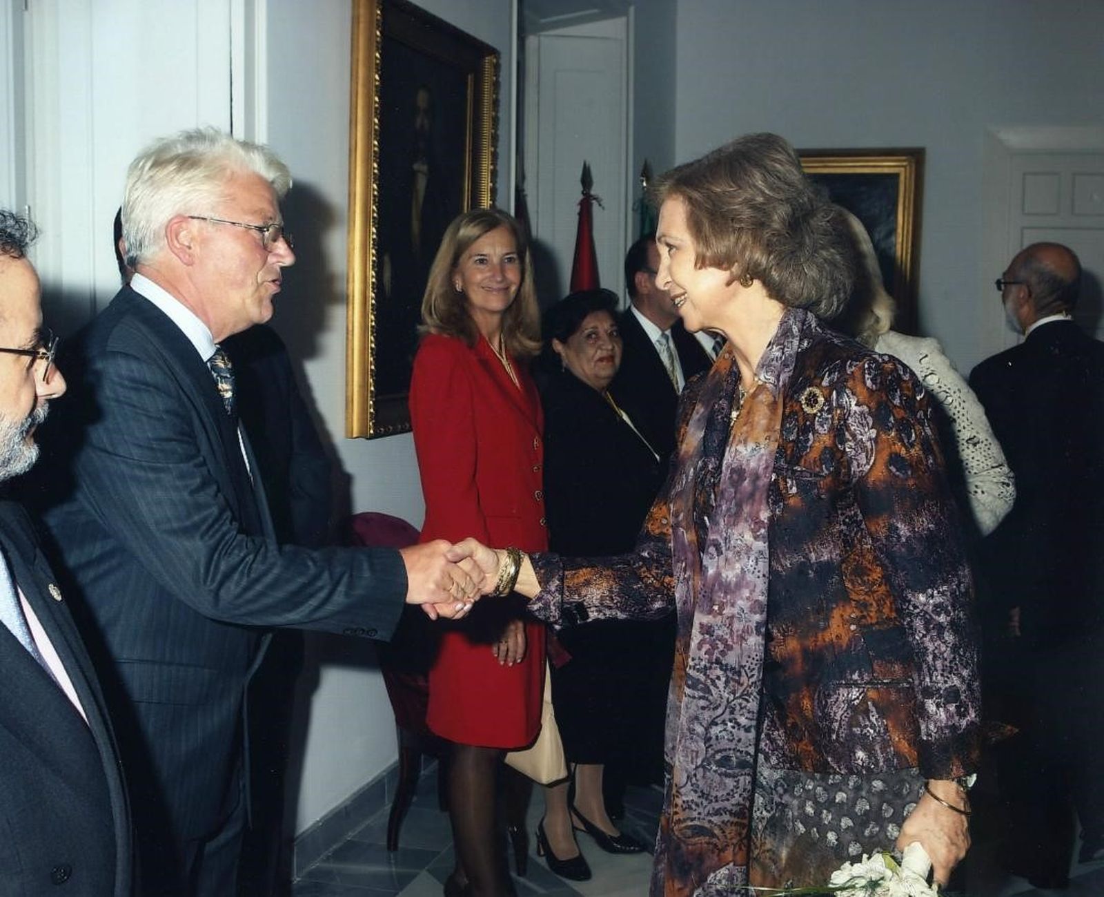 Hans Josef Artz, con la reina emérita Doña Sofía durante la inauguración del Centro Reina Sofía en el año 2006.