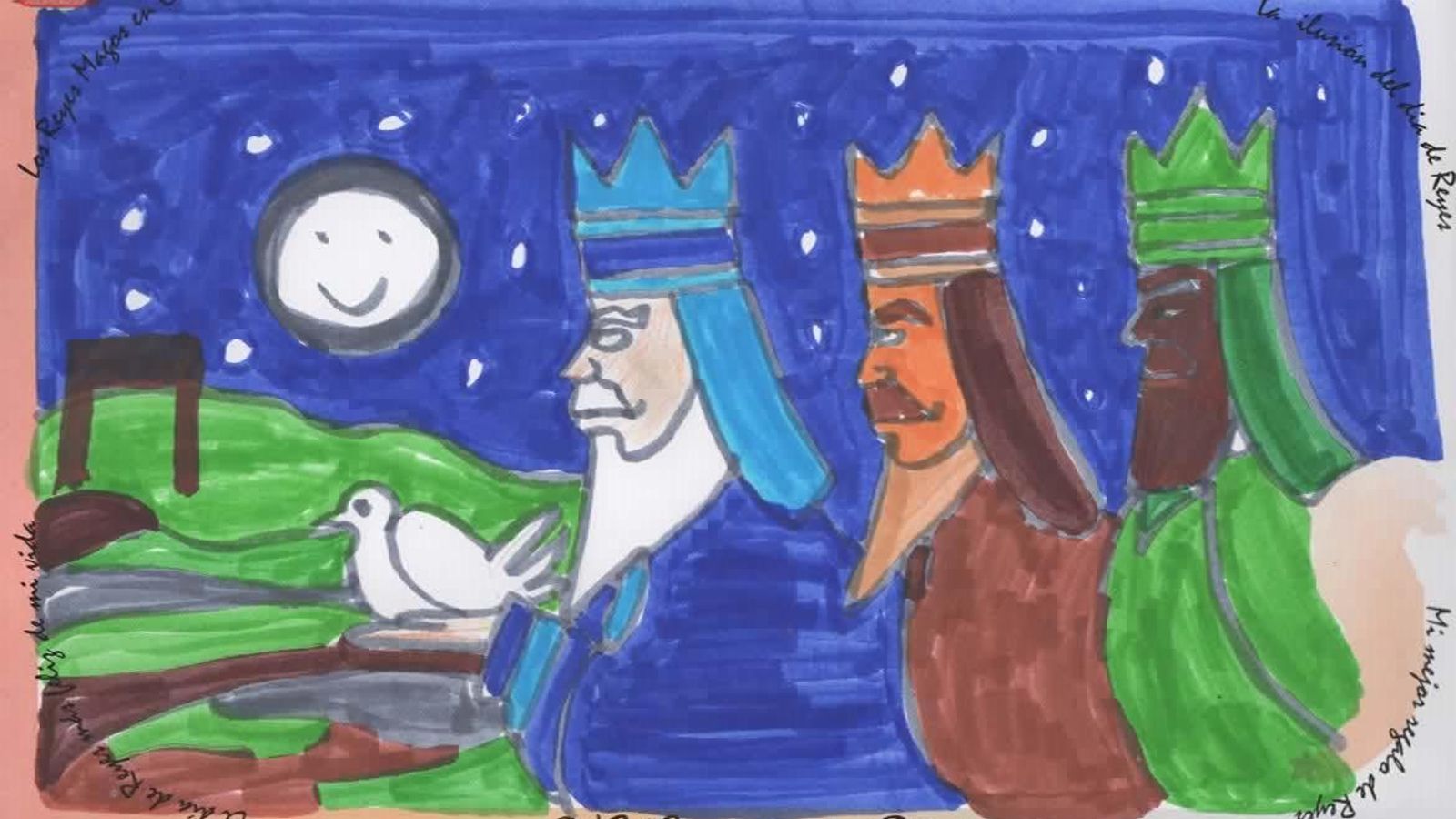 Los dibujos ganadores y semifinalistas del concurso 'Así veo yo a los Reyes Magos' en Cádiz.