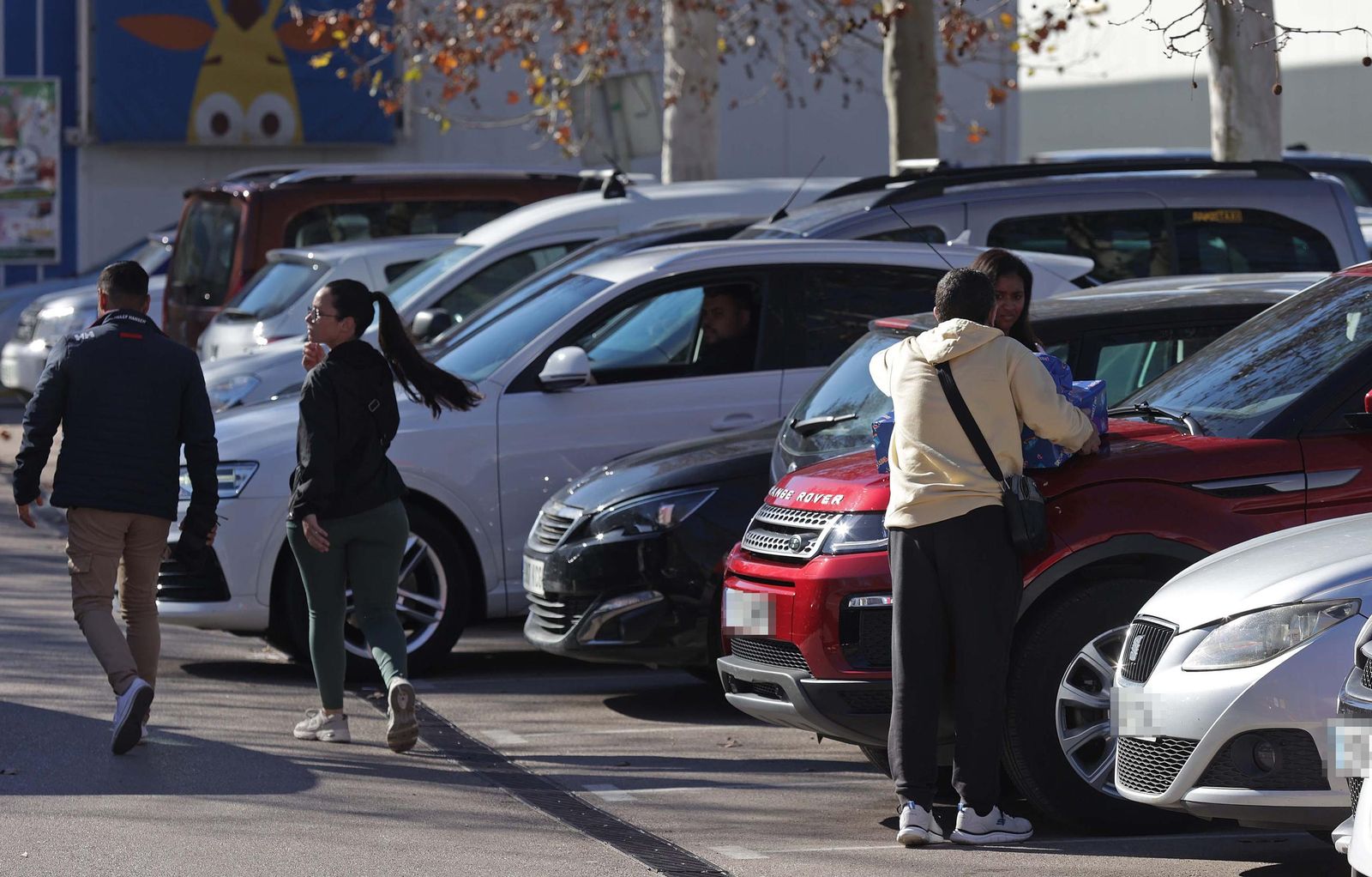 Fotos de compras navideñas en la comarca