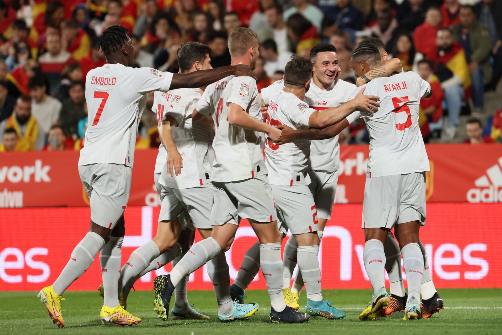 Las imágenes del España-Suiza