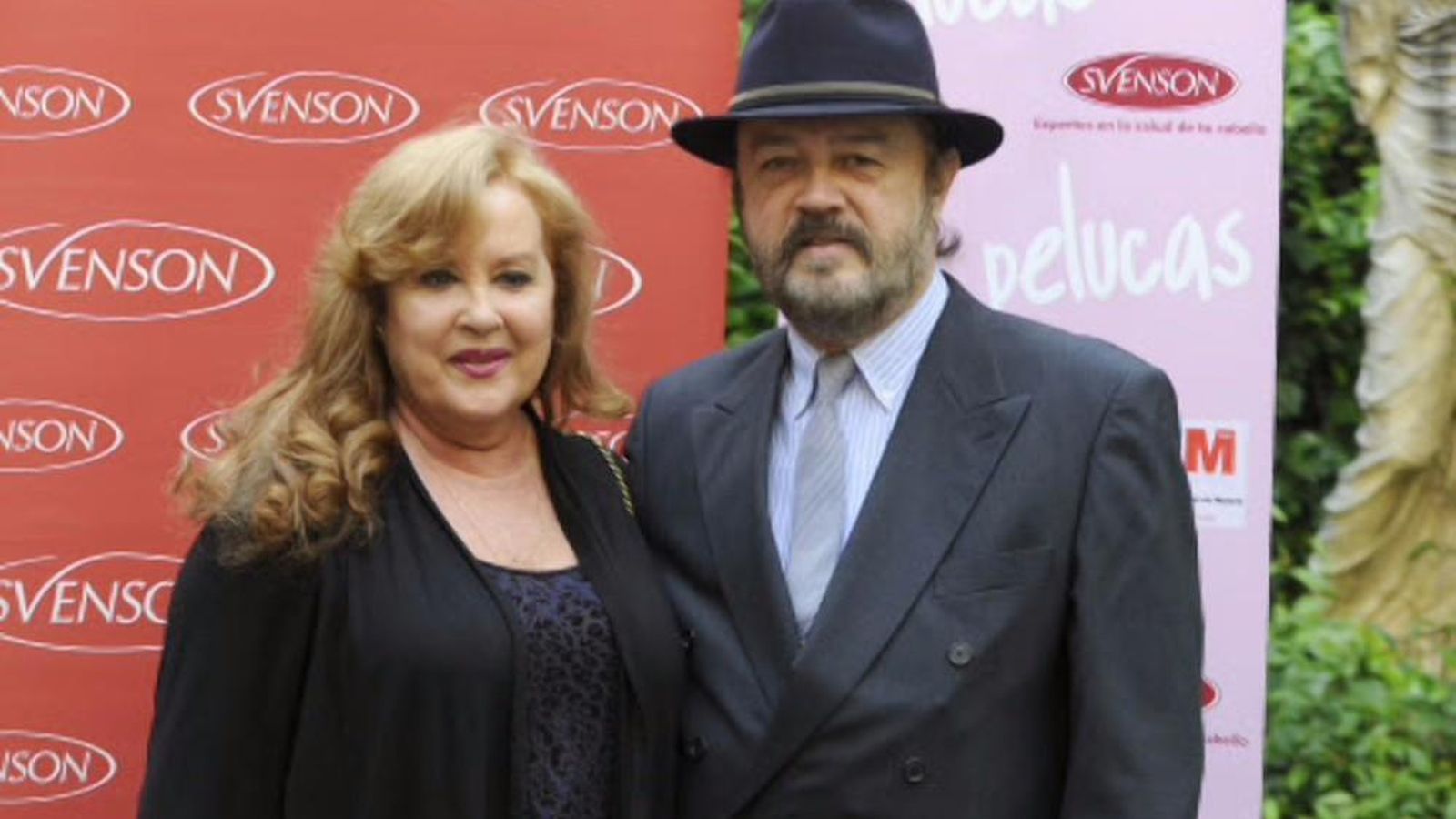 Miguel Morales, hermano de Junior, y la actriz Fedra Lorente.