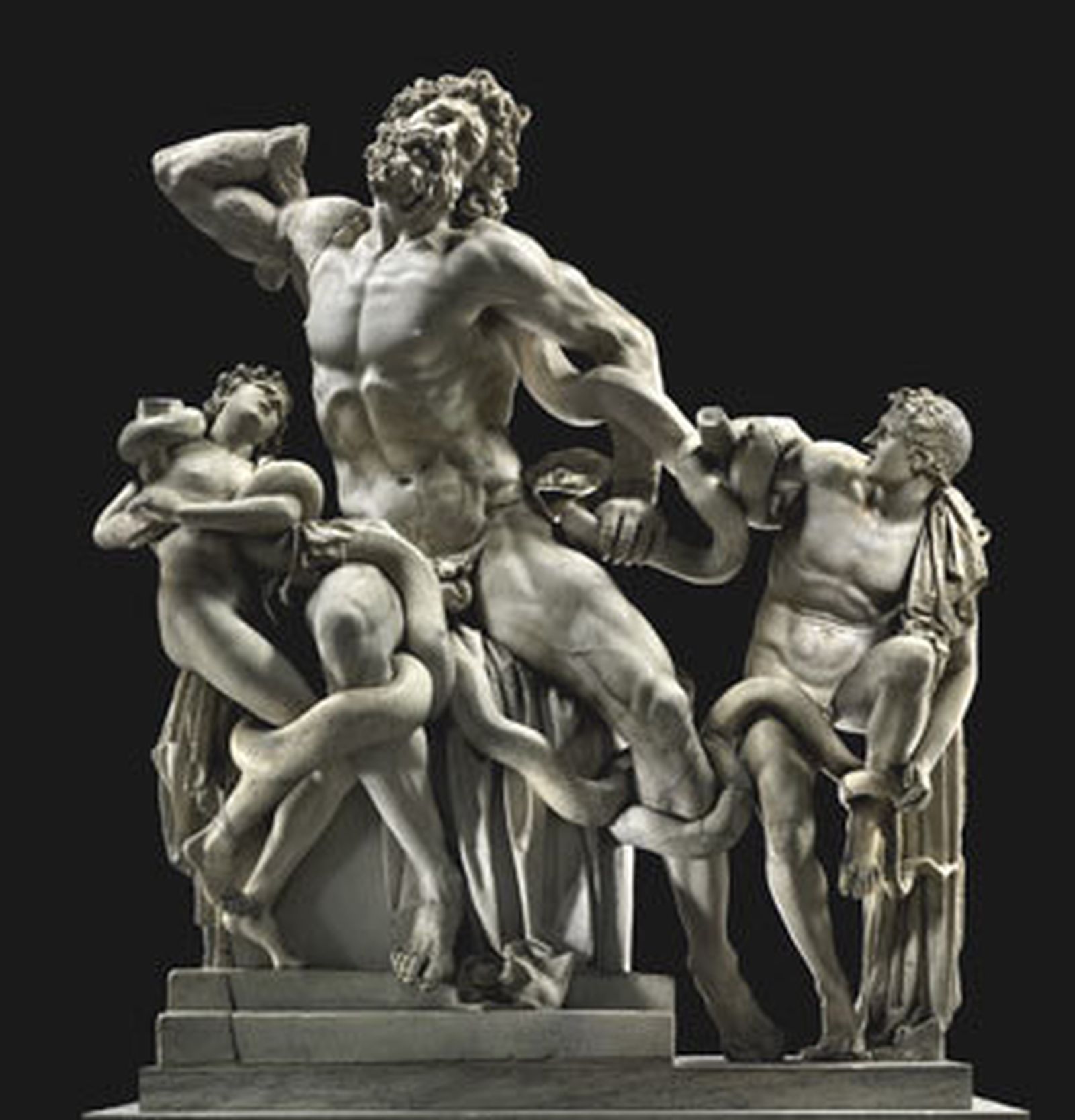 Grupo escultórico del Laocoonte y sus hijos perteneciente a la colección de los Museos Vaticanos.