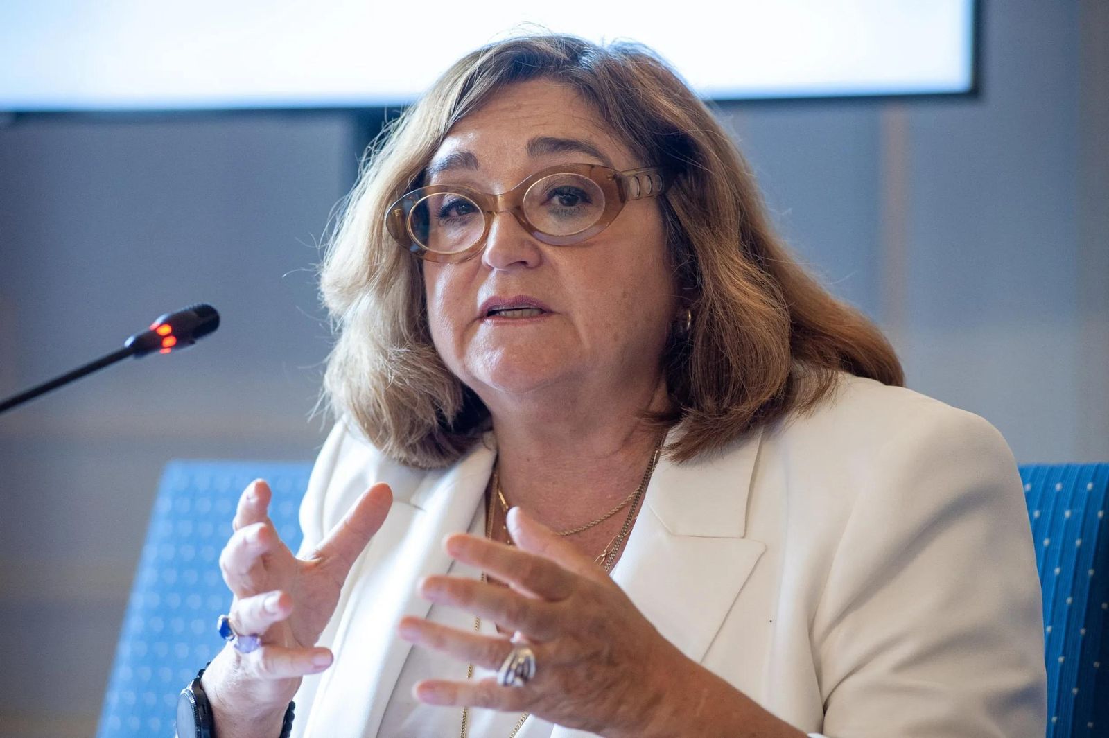 Marina Serrano, el pasado junio, en una intervención en Santander.