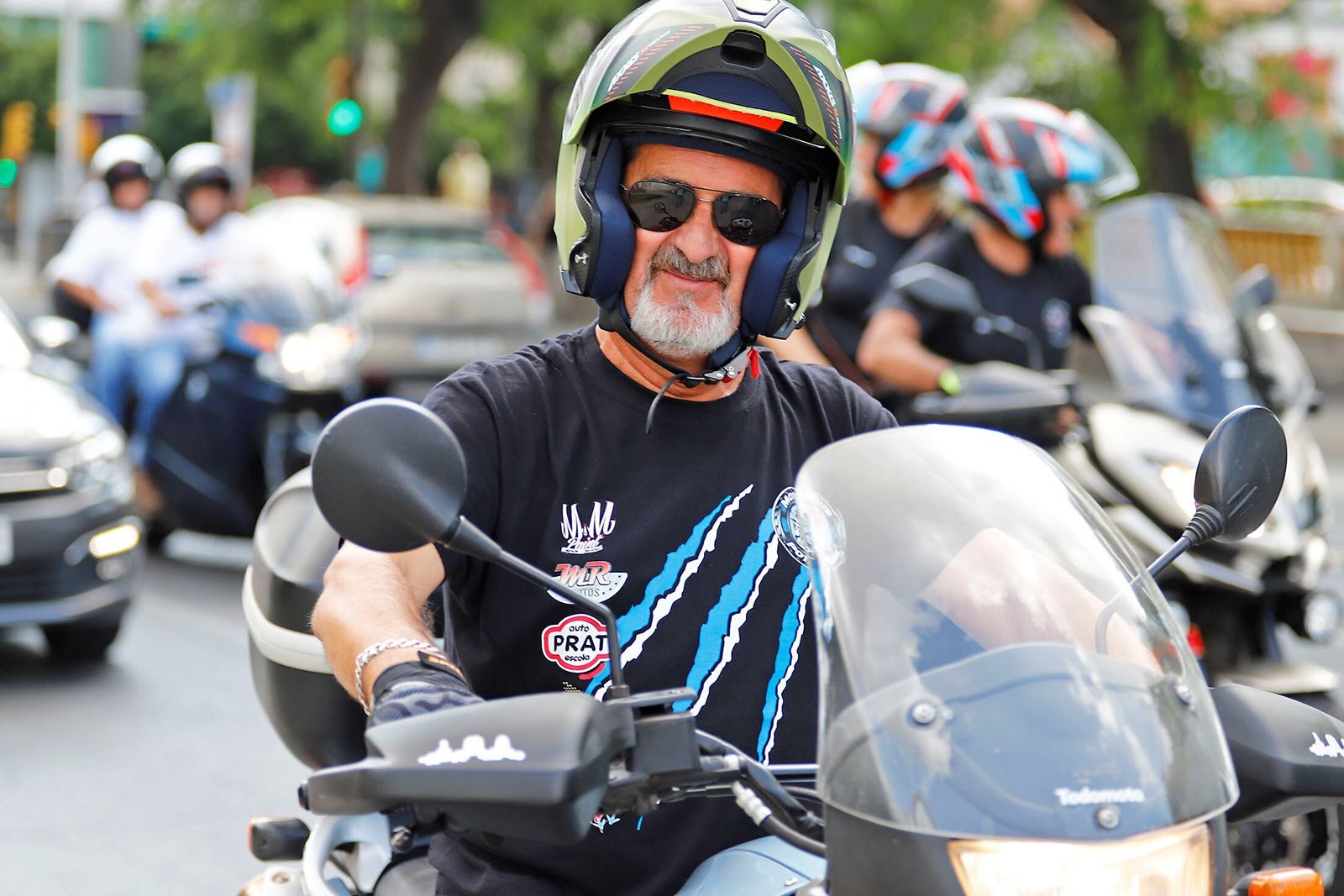 Imagen de archivo de un motorista