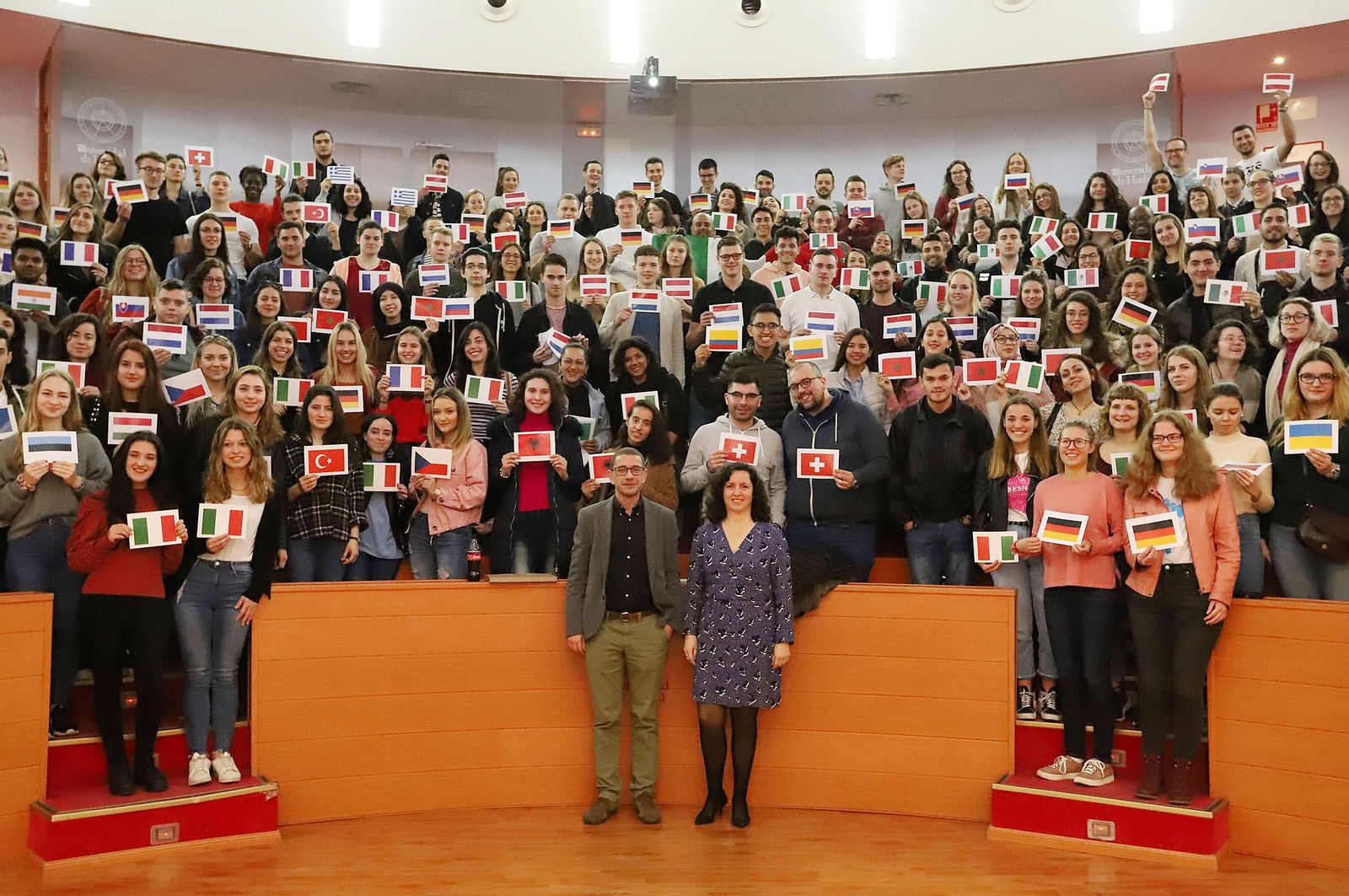 Imágenes de la llegada de erasmus a la Universidad de Huelva