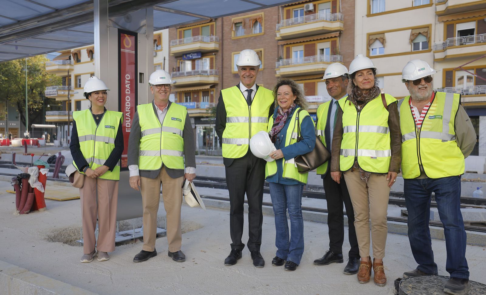 La visita a las obras de ampliación del Metrocentro, en imágenes