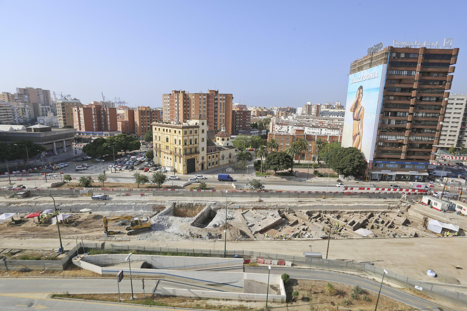 Las fotos de los restos arqueológicos en la obra del Metro de Málaga