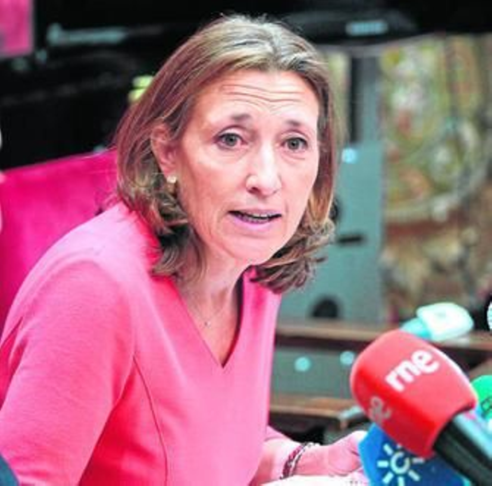 La concejal de Urbanismo, Isabel Nieto, en su primera comparecencia tras su detención el pasado miércoles.