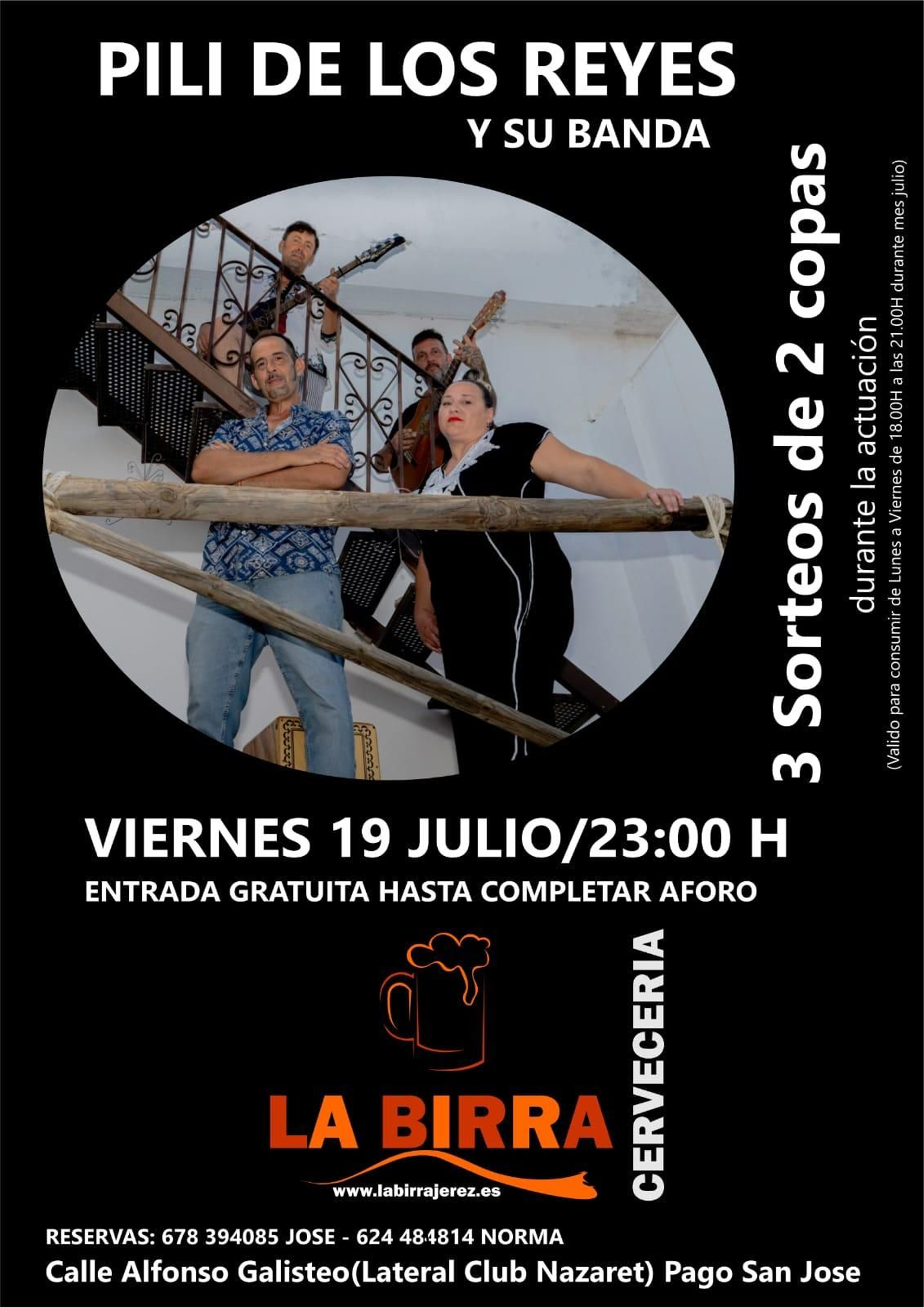 Pili de los Reyes y su Banda, en la Birra, Jerez Pili de los Reyes y su Banda, en la Birra, Jerez