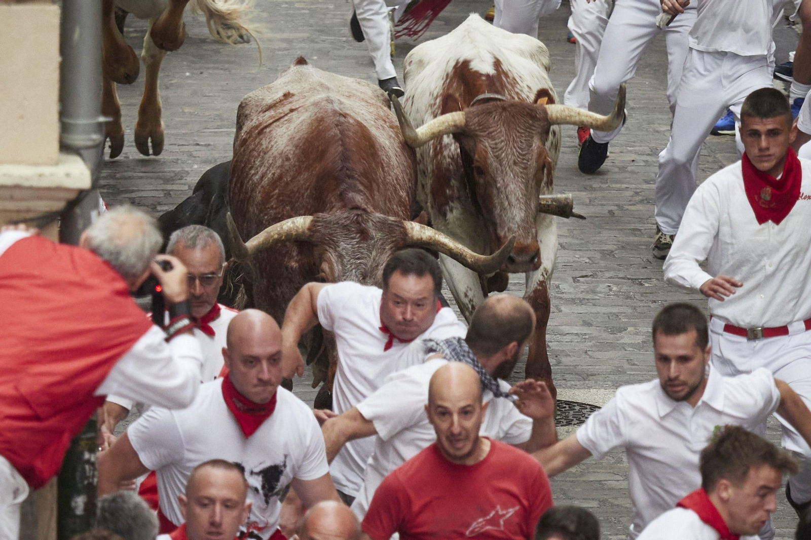 El primer encierro de San Fermín en imágenes