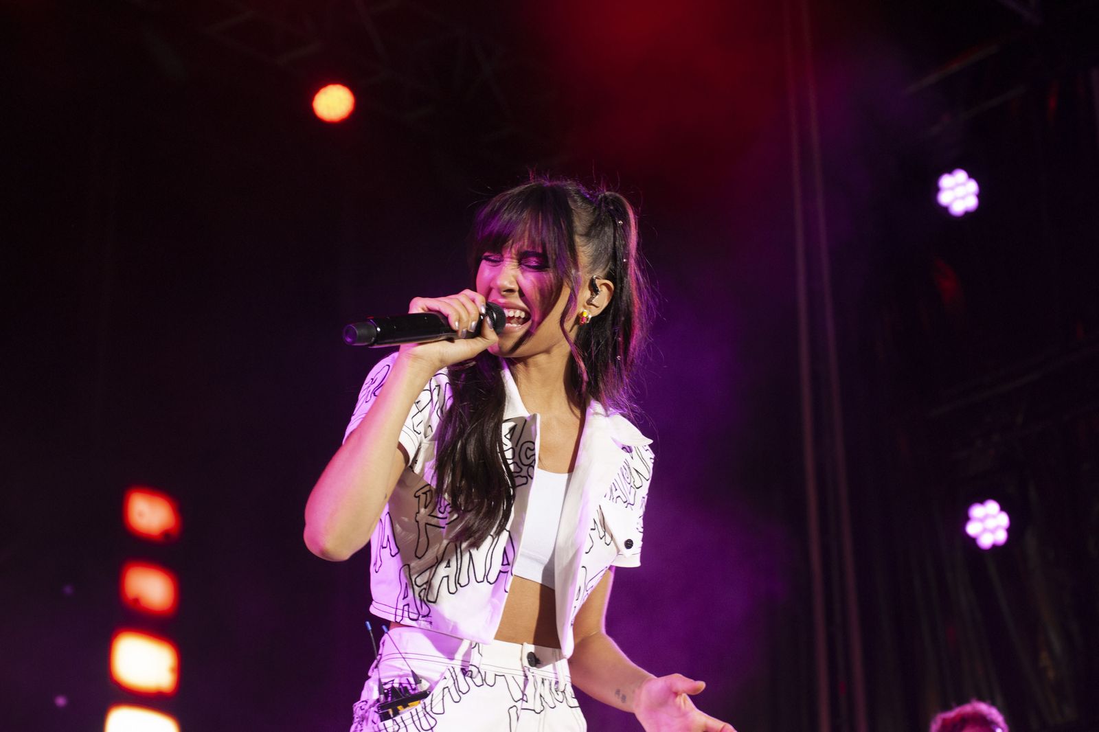 Aitana durante su concierto ofrecido el pasado viernes en Almería.