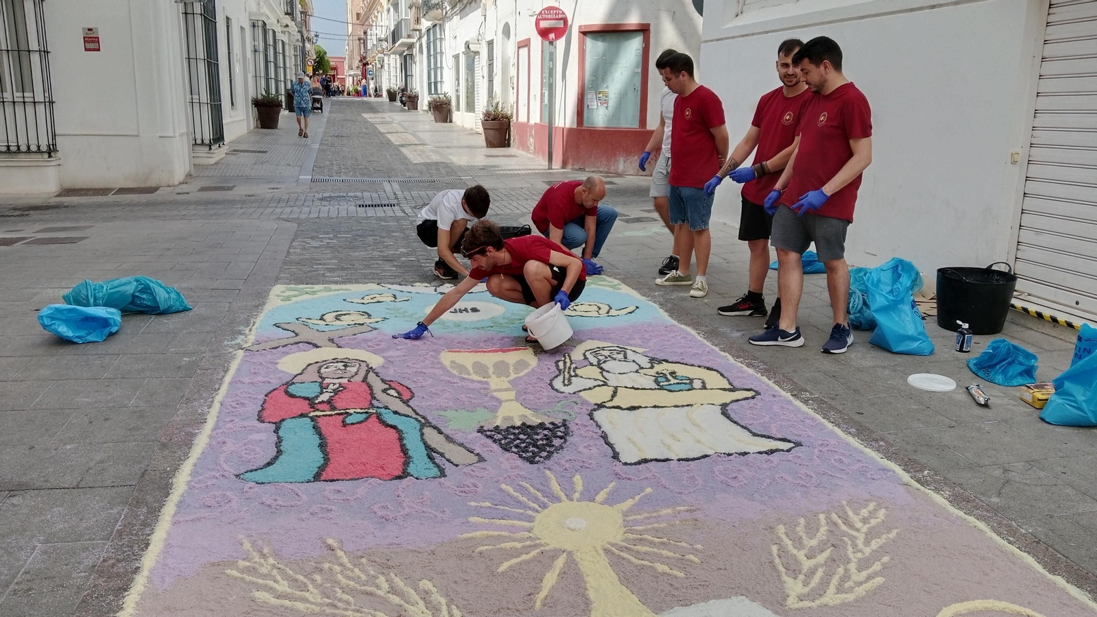 Altares y alfombras del Corpus en San Fernando: Medinaceli, primer premio
