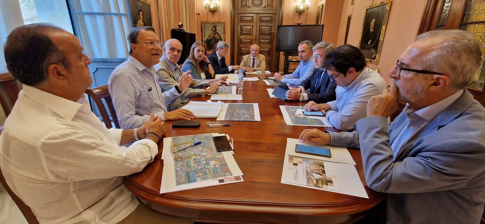 Una de las últimas reuniones del Pleno del Consorcio de la Zona Franca.