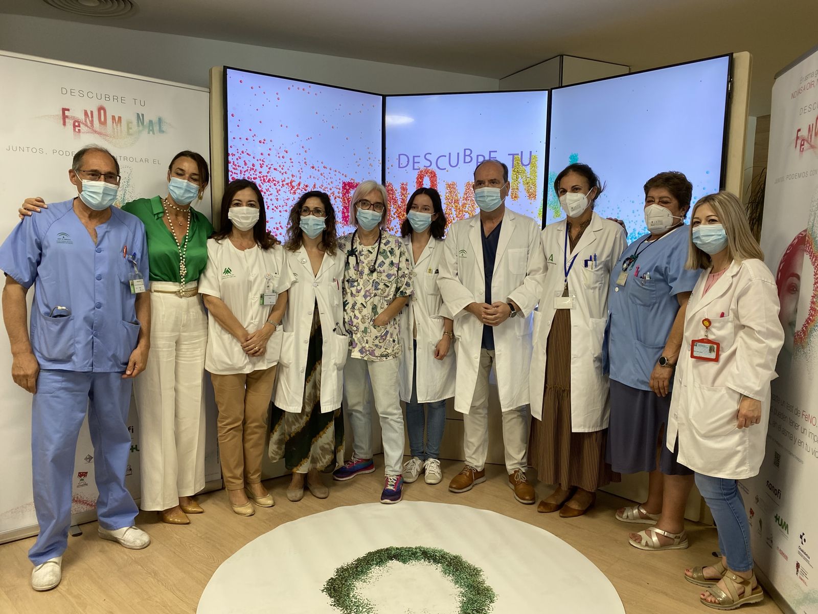 Profesionales de los Servicios de Neumología y Alergología que han participado en la actividad.