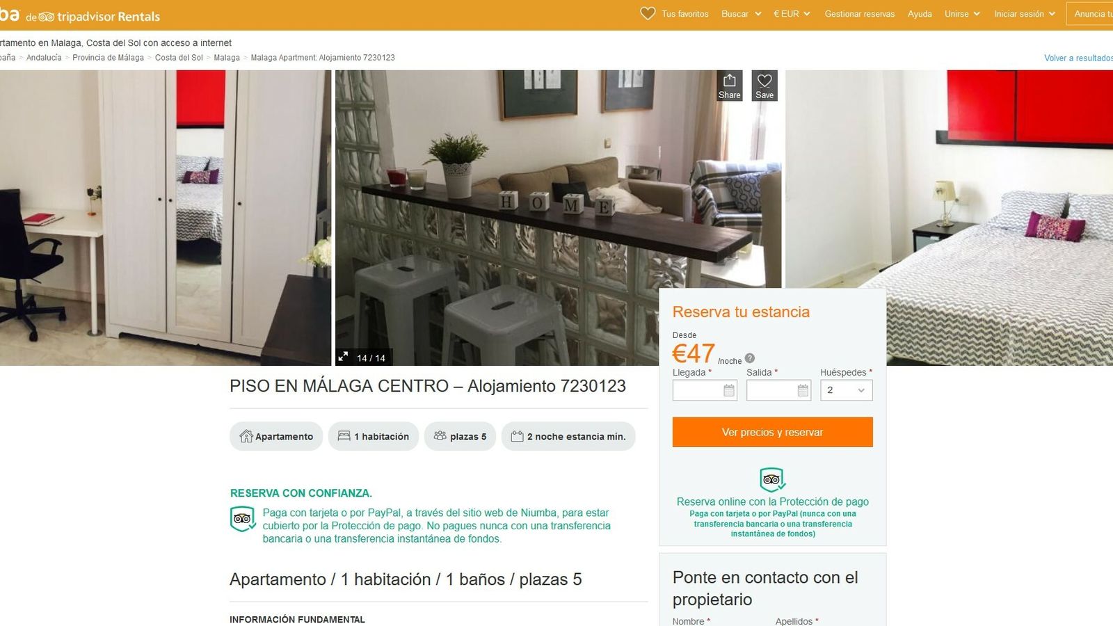 En el centro de Málaga no escasean este tipo de ofertas.