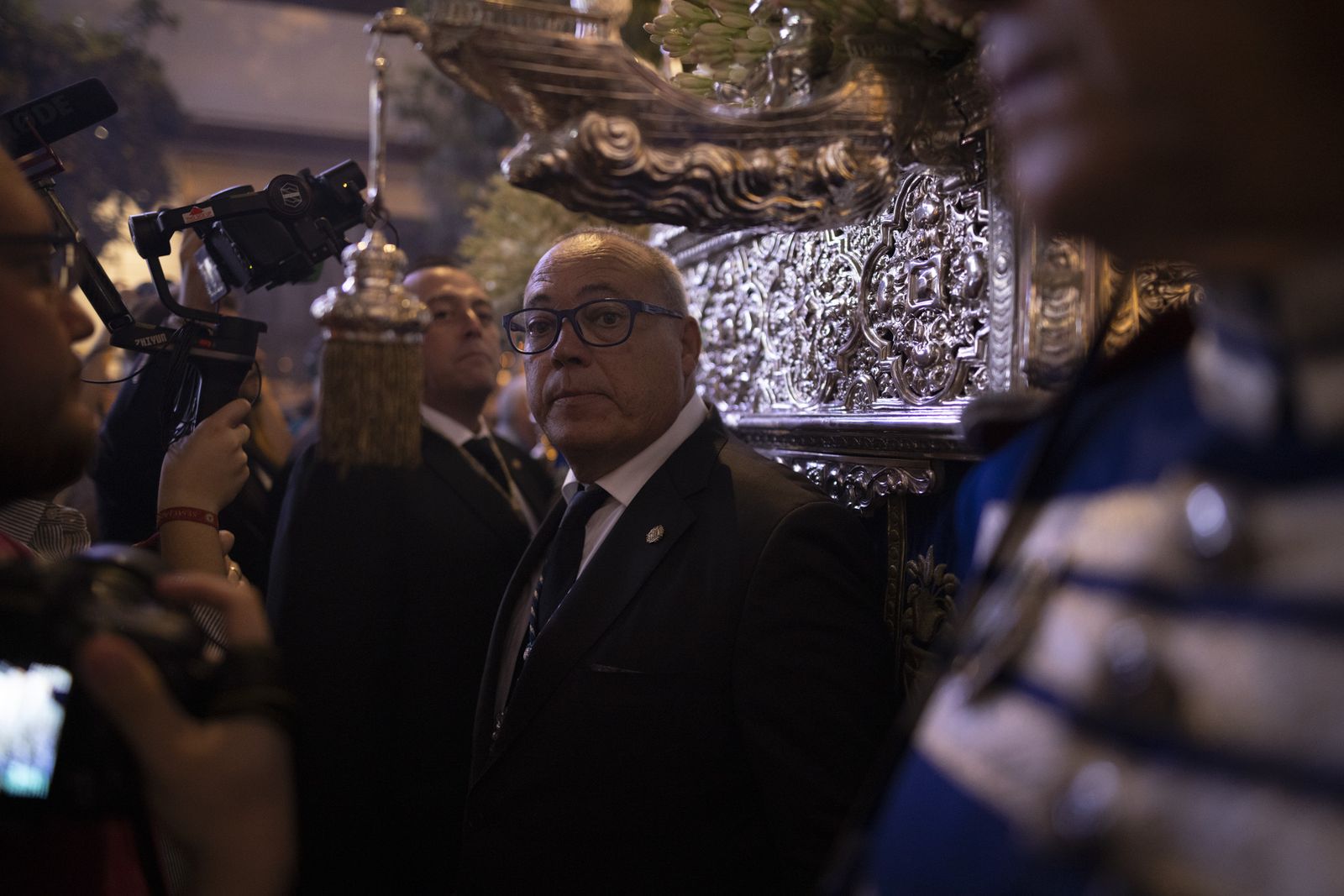 Imágenes de la procesión de la Virgen de la Cinta por el centro de la ciudad