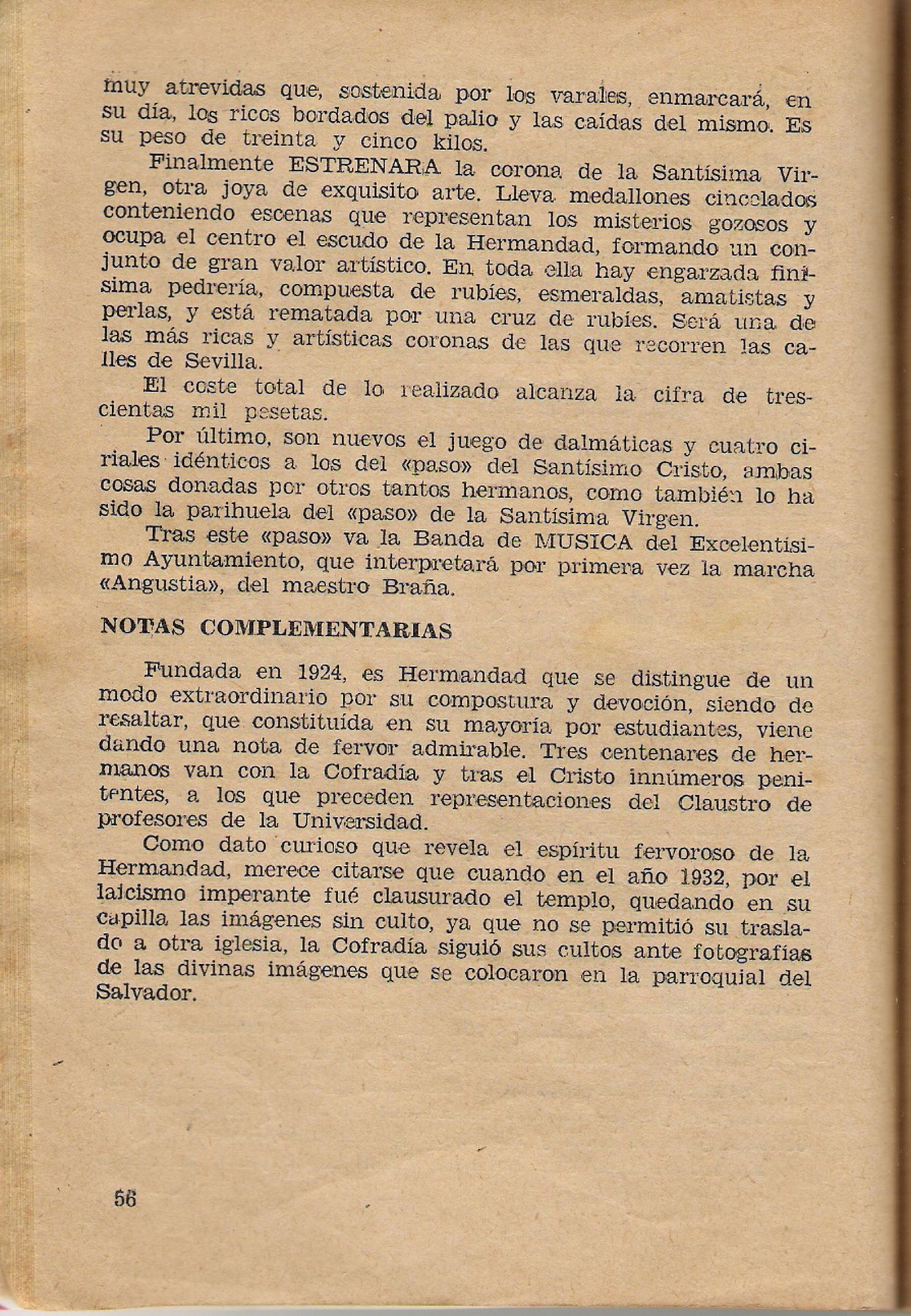 Recorte de prensa que recoge el estreno de 'Angustia'