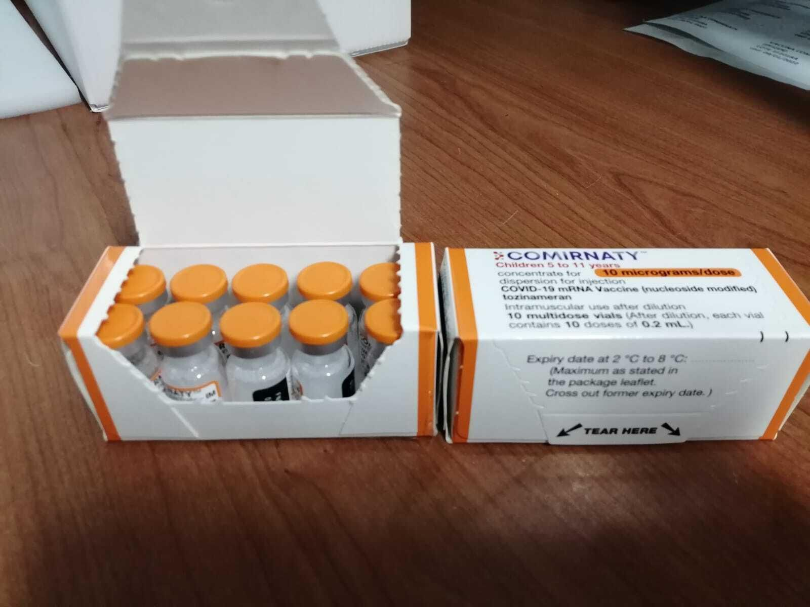 Vacunas contra el Covid para niños, en un centro de salud de Málaga.