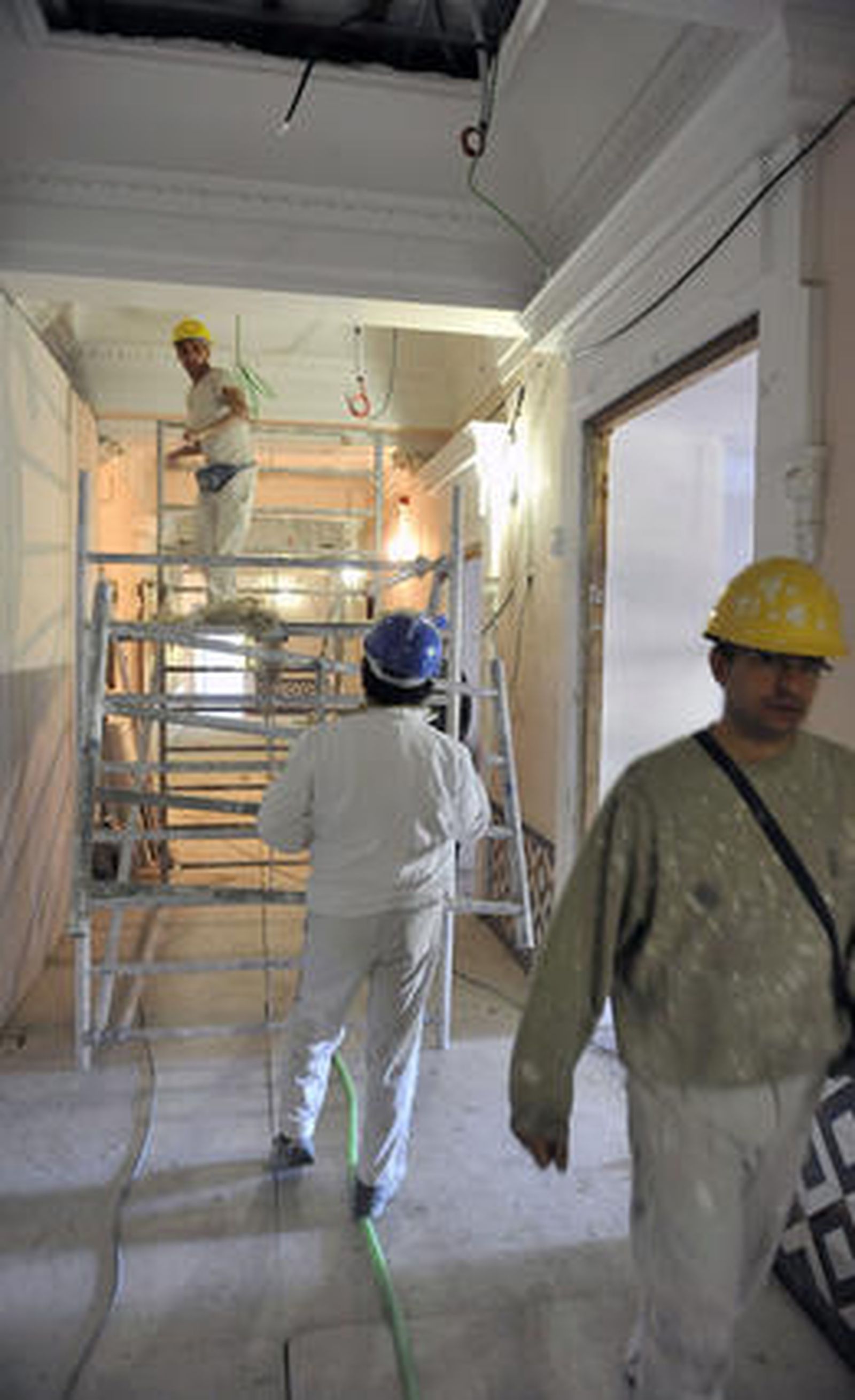 Las obras del hotel más importante de la ciudad, el Alfonso XIII.

Foto: Juan Carlos Vázquez