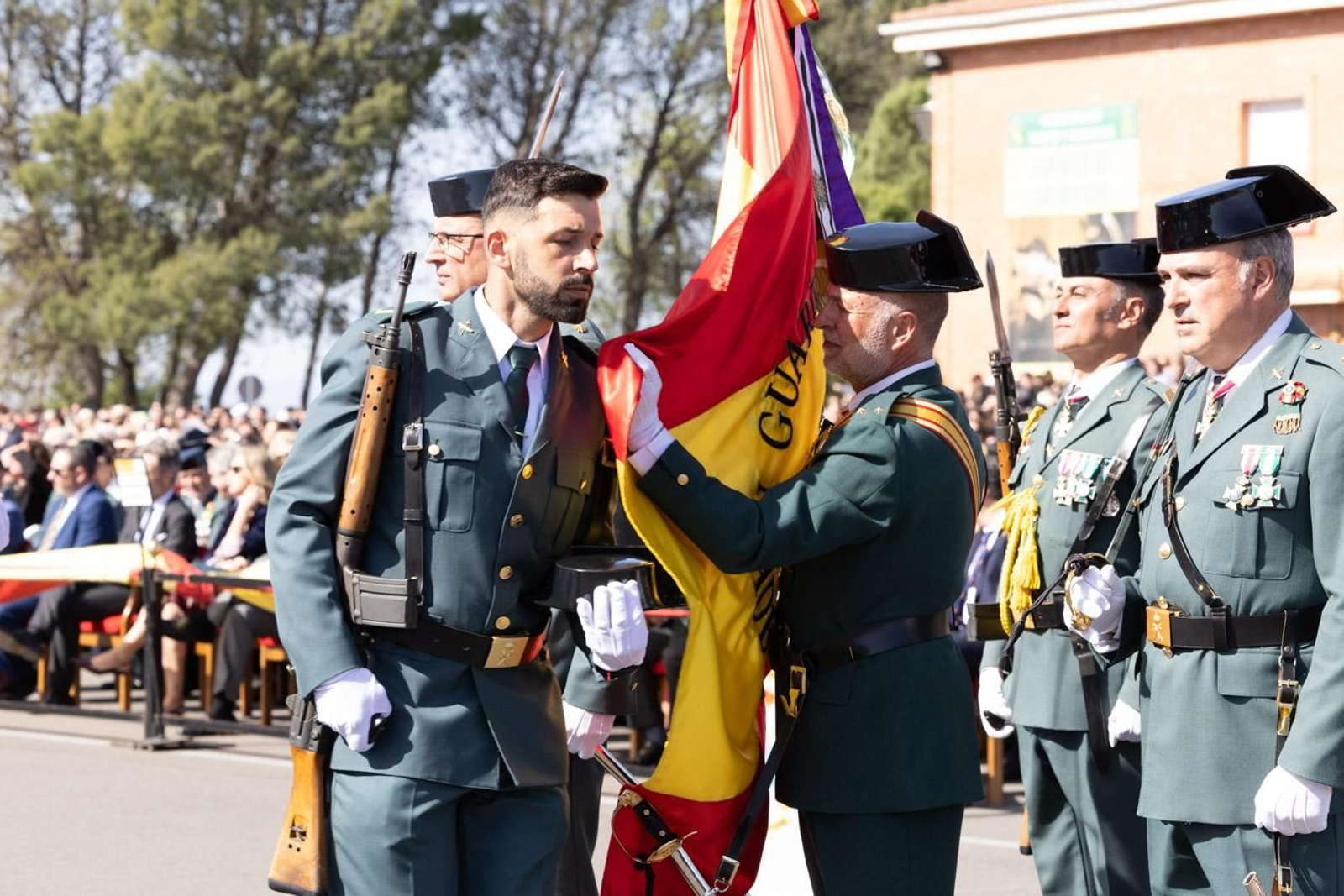 Acto de jura de bandera de la 130ª promoción de guardias civiles de la Academia de Baeza