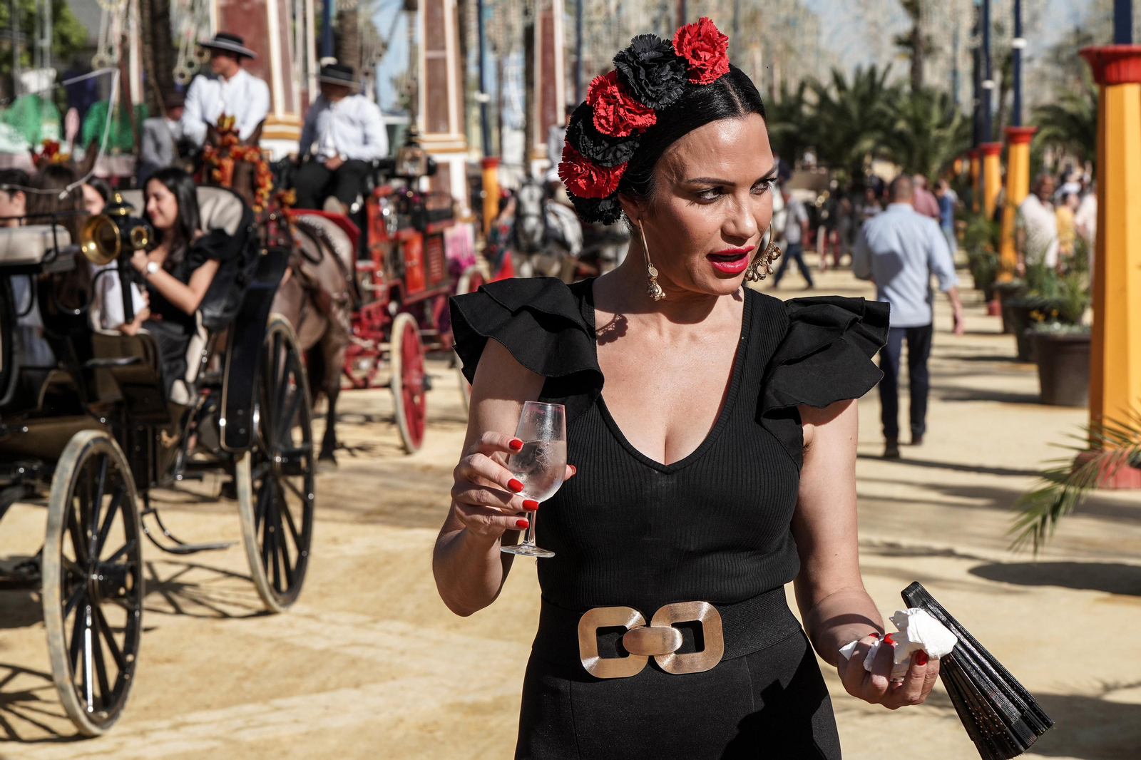 Imágenes del ambiente el martes en la Feria de Jerez 2024