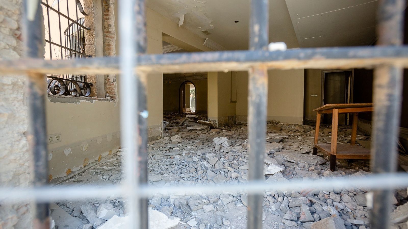 Obras de derribo en el chalé de Accame