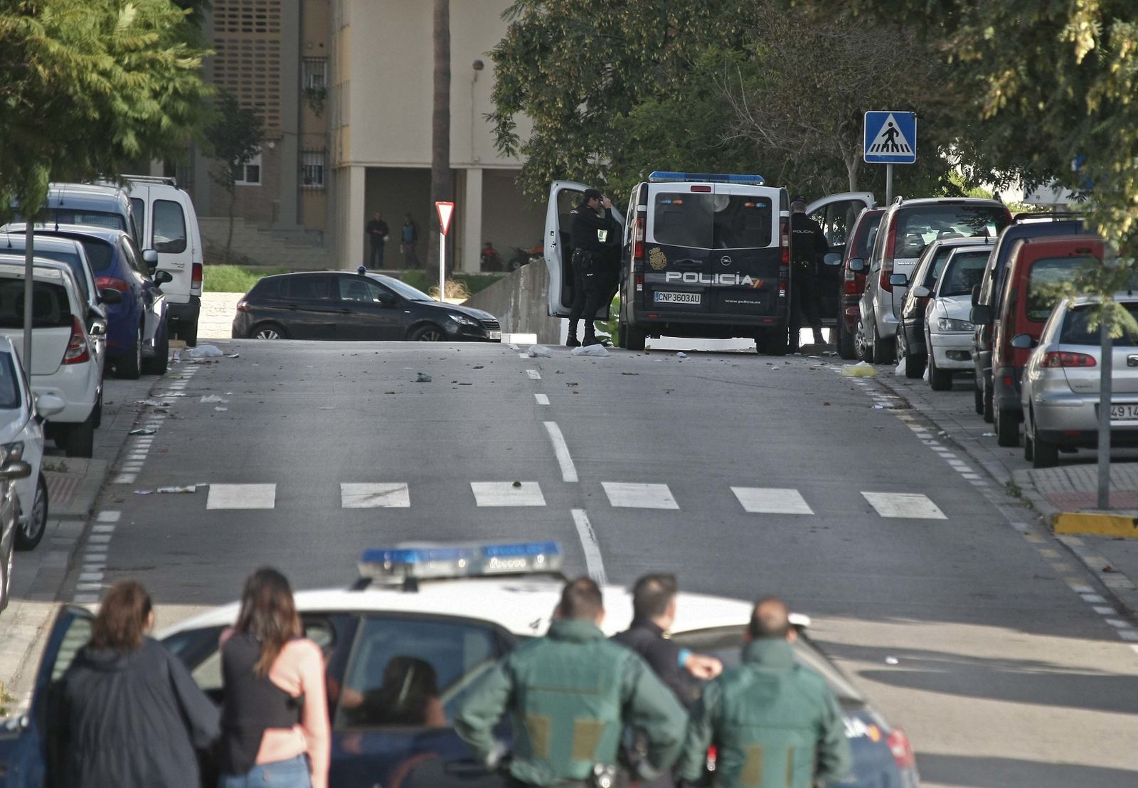Operación antidroga en la barriada de El Saladillo de Algeciras