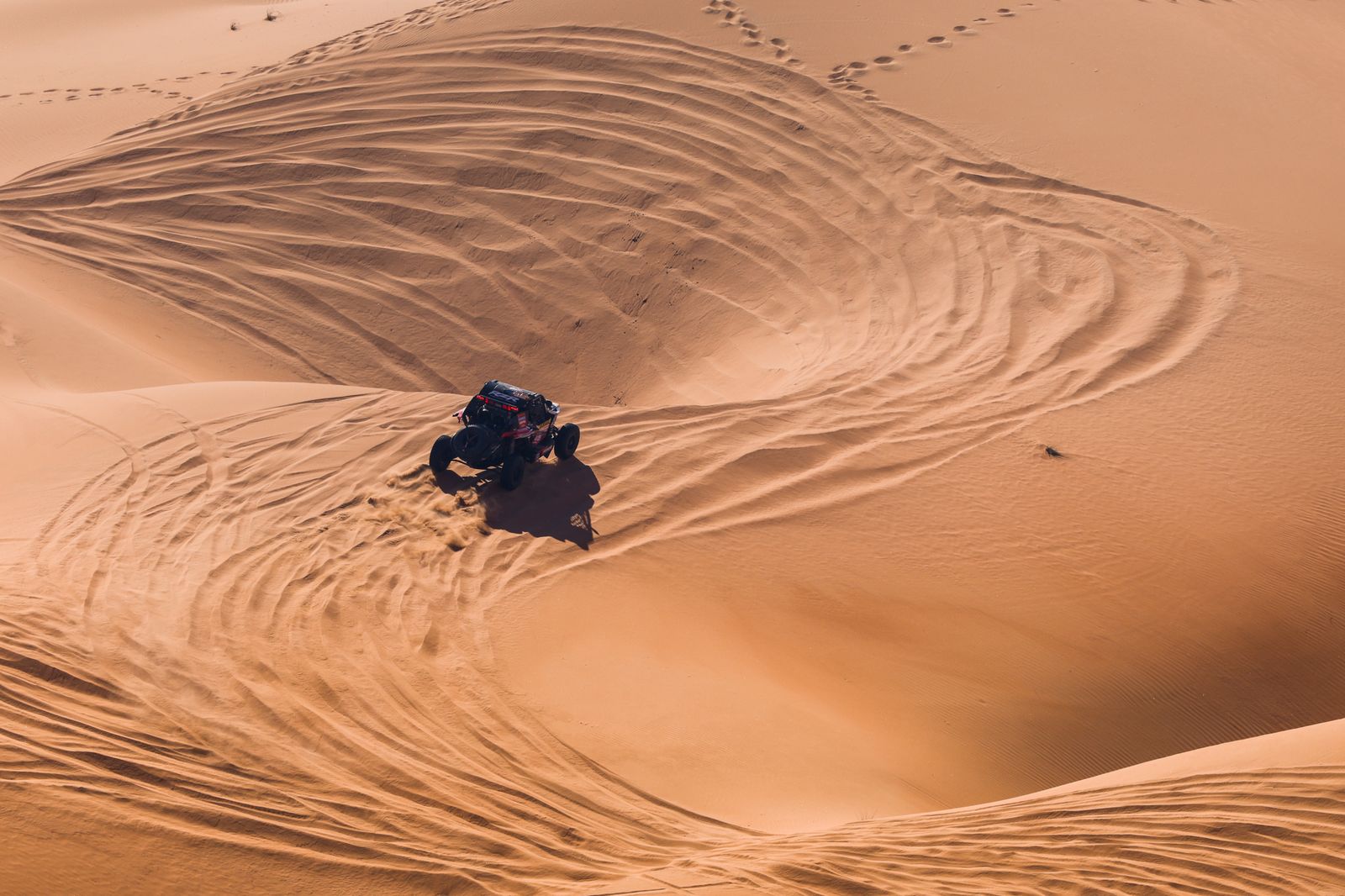 Las mejores fotos del Dakar por las dunas