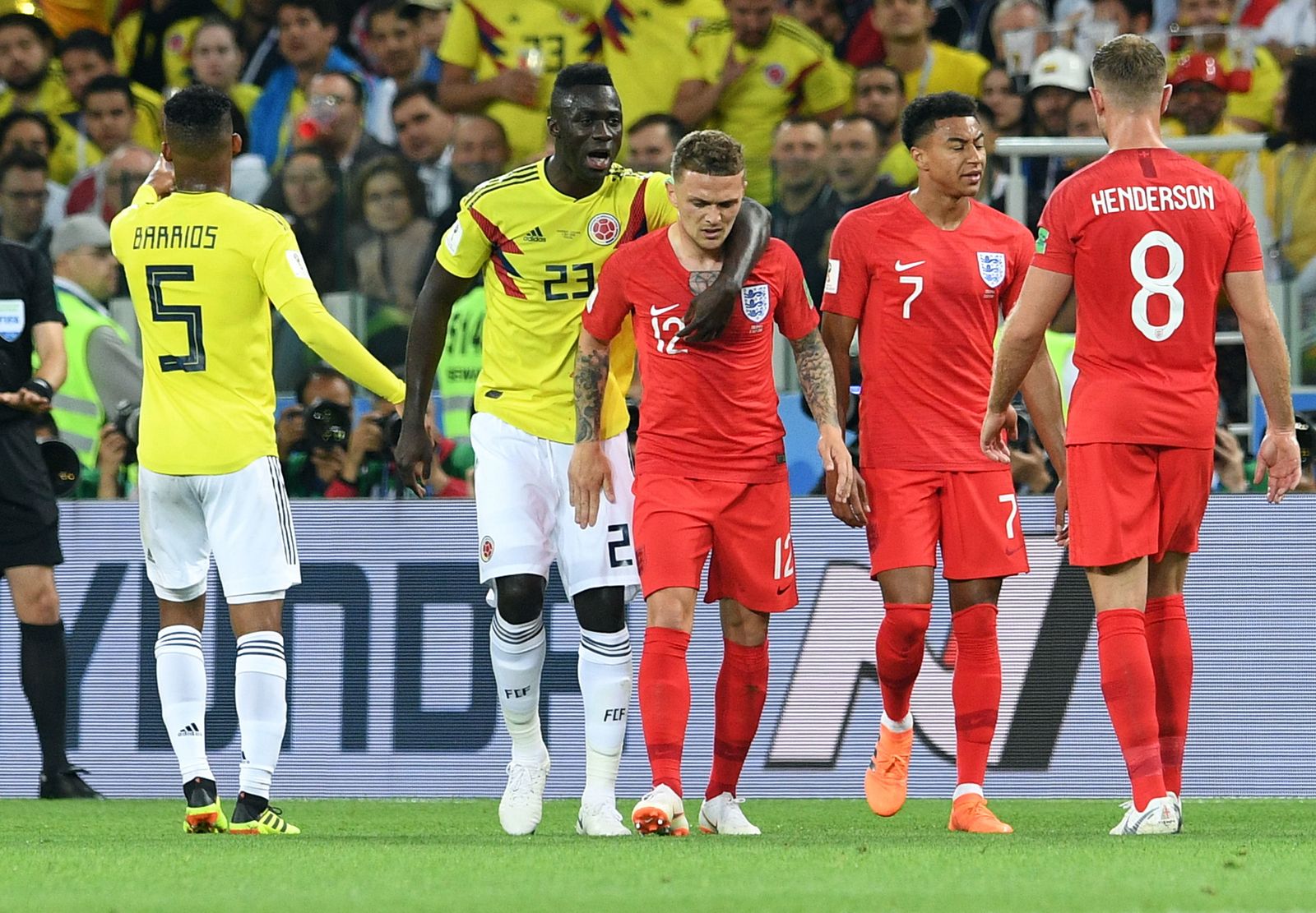 Las imágenes del Colombia-Inglaterra