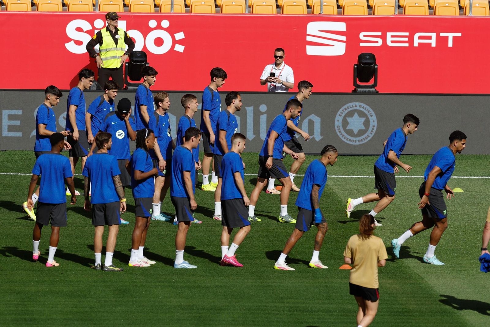 La fotos del día antes de la final de Copa Barcelona - Real Madrid