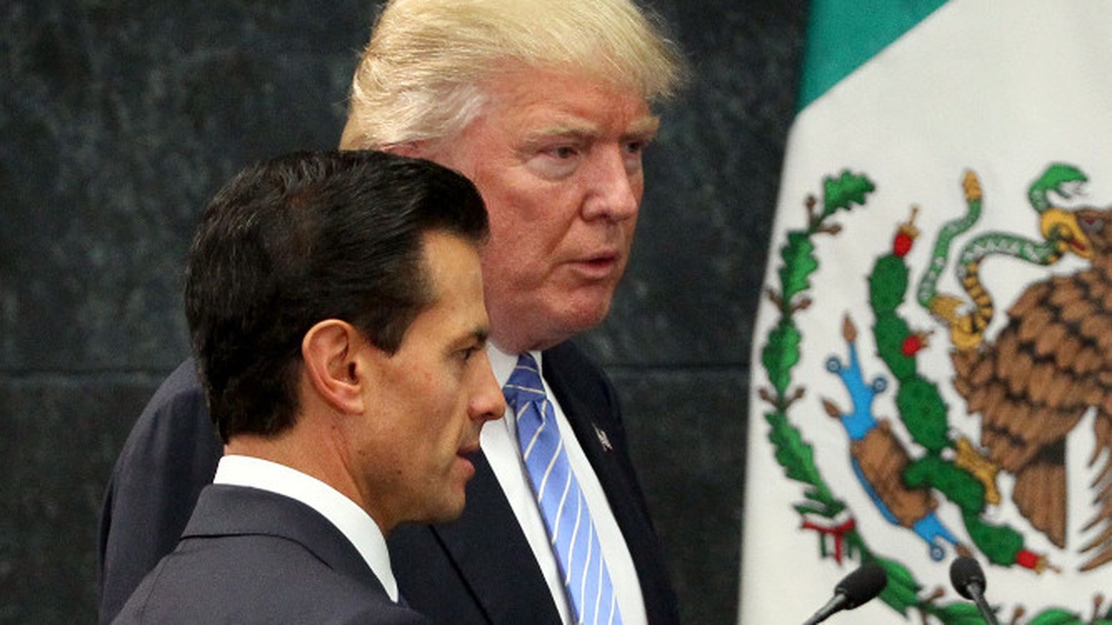Donald Trump y Enrique Peña Nieto.