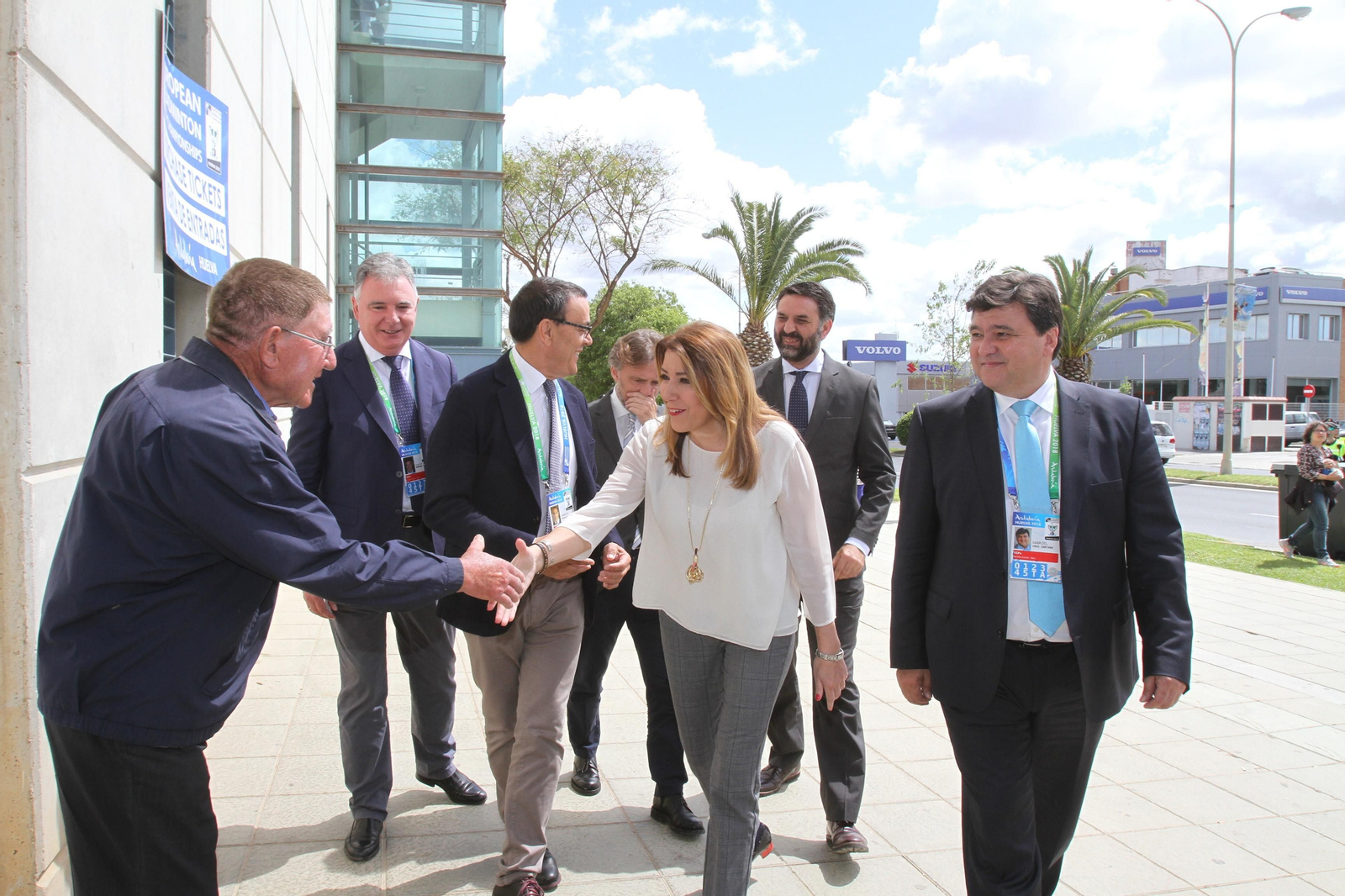 Diversas autoridades quisieron acompañar a la campeona en la gran final.