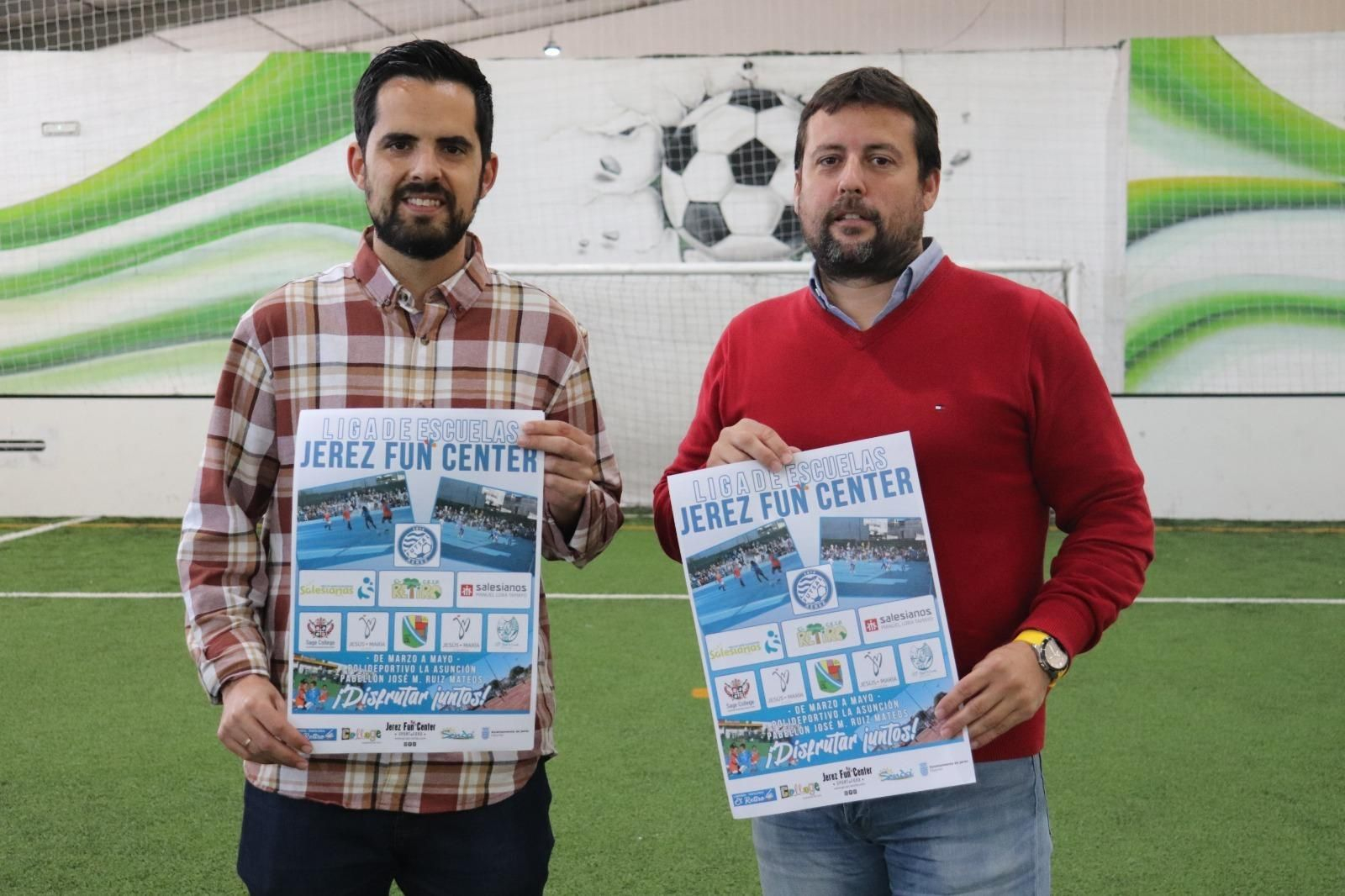 La Liga de Escuelas Jerez Fun Center de fútbol sala ha sido presentada este martes.