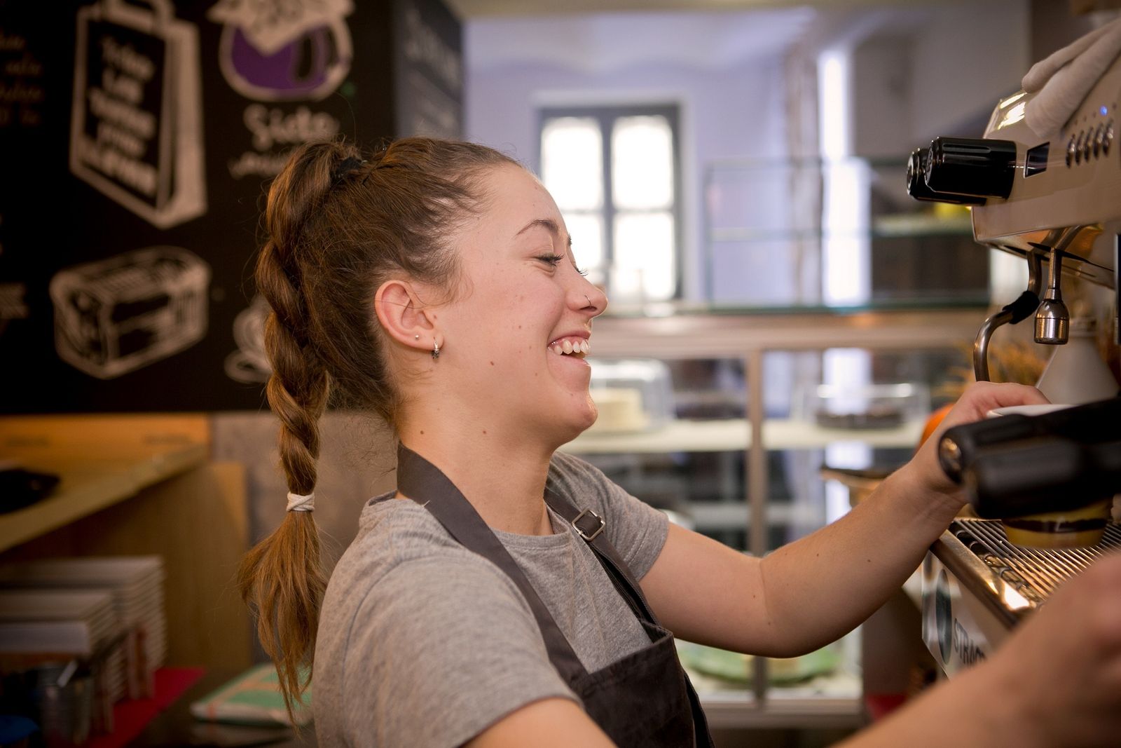 Beneficiaria del programa Obra Social 'la Caixa' Incorpora en Extremadura.