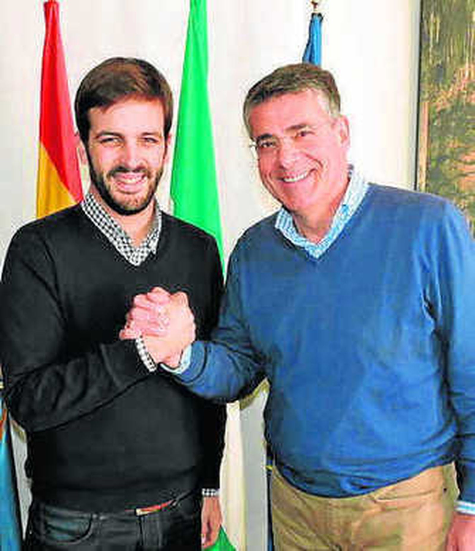 García y Armijo, ayer.