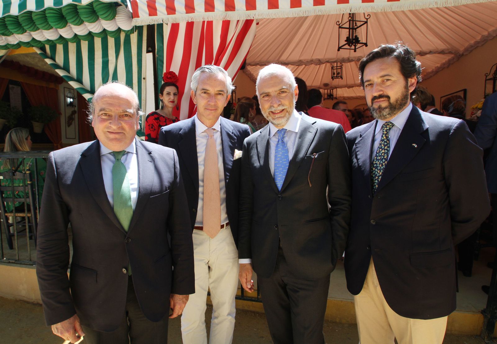Luis Miguel Martín Rubio, de Ontier; Tristán Ybarra; Stefano Sannino, embajador de Italia en España; y Carlos Ruiz-Berdejo, cónsul de Italia en Sevilla.