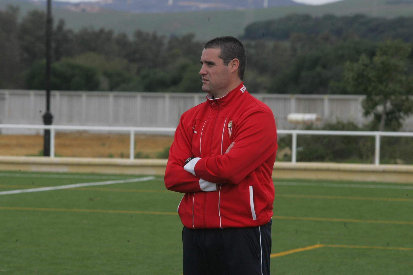 Andrés Eslava, durante su etapa en el Algeciras.