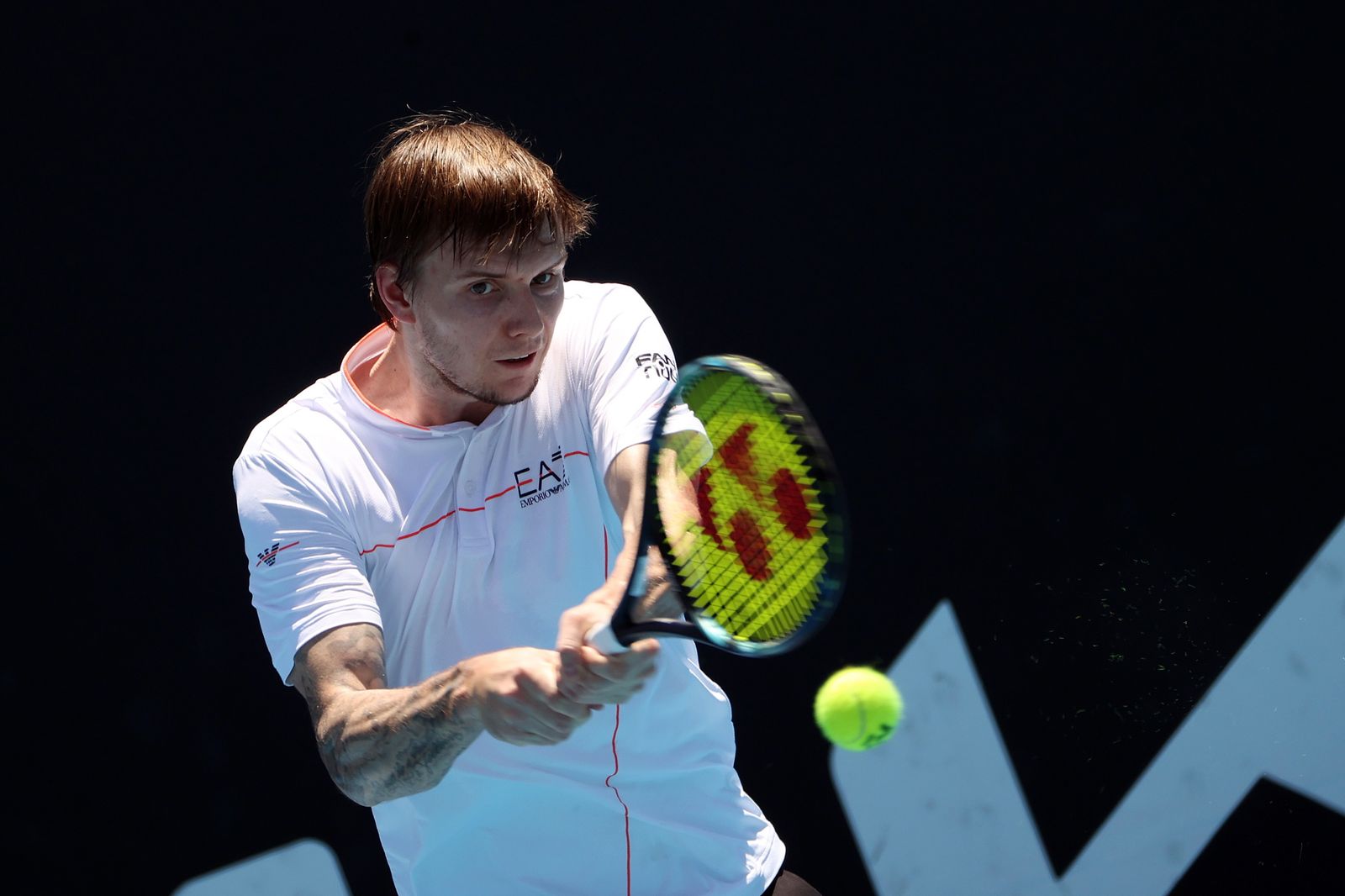 Las fotos del Davidovic - Bublik en el Open de Australia