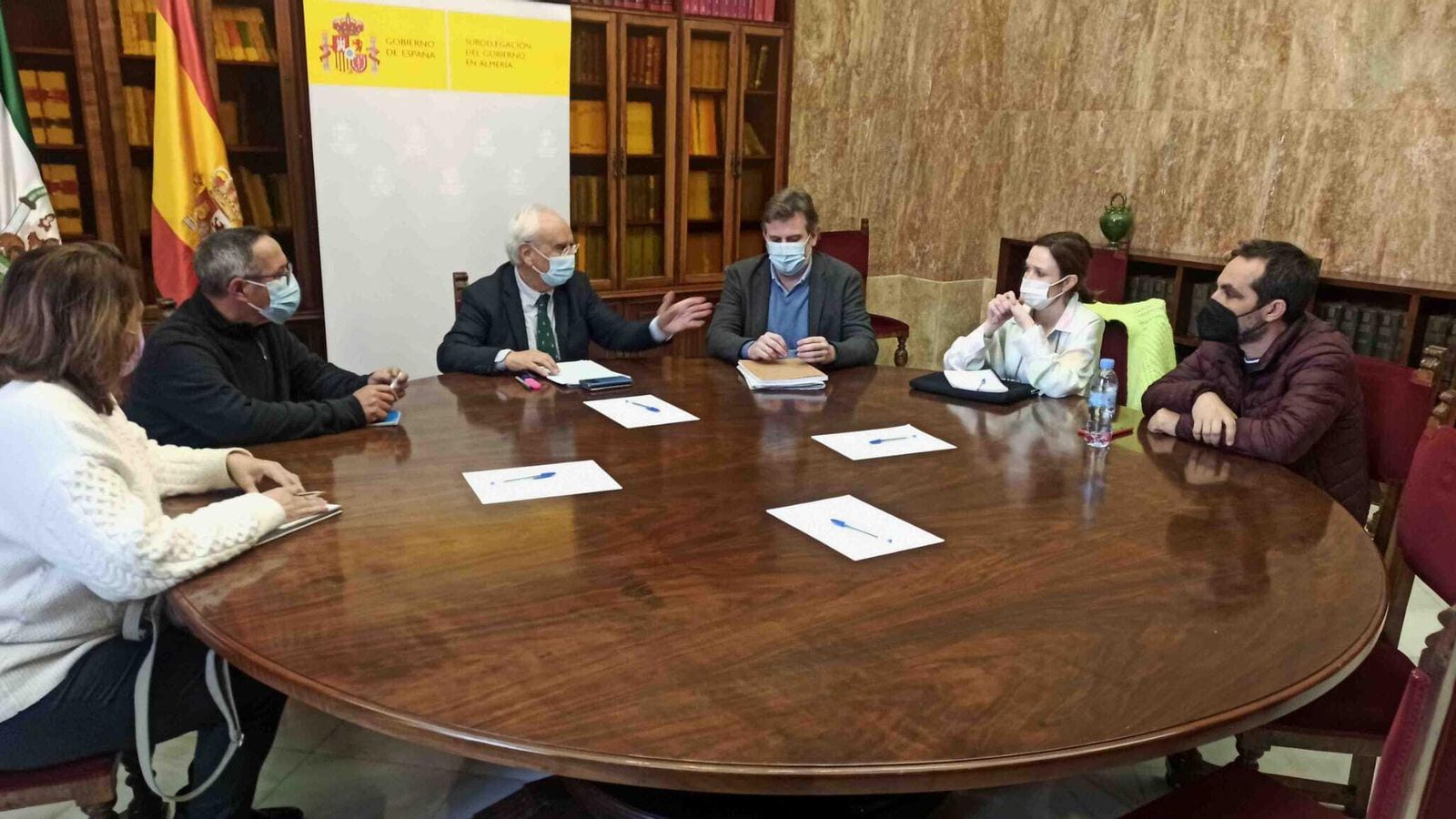 Encuentro del subdelegado del Gobierno y las entidades que colaboran en la acogida