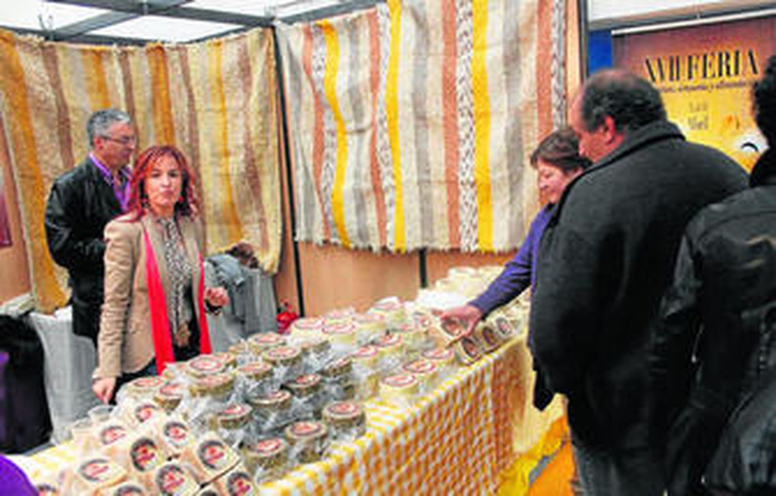 El apartado dedicado a los quesos de la feria.