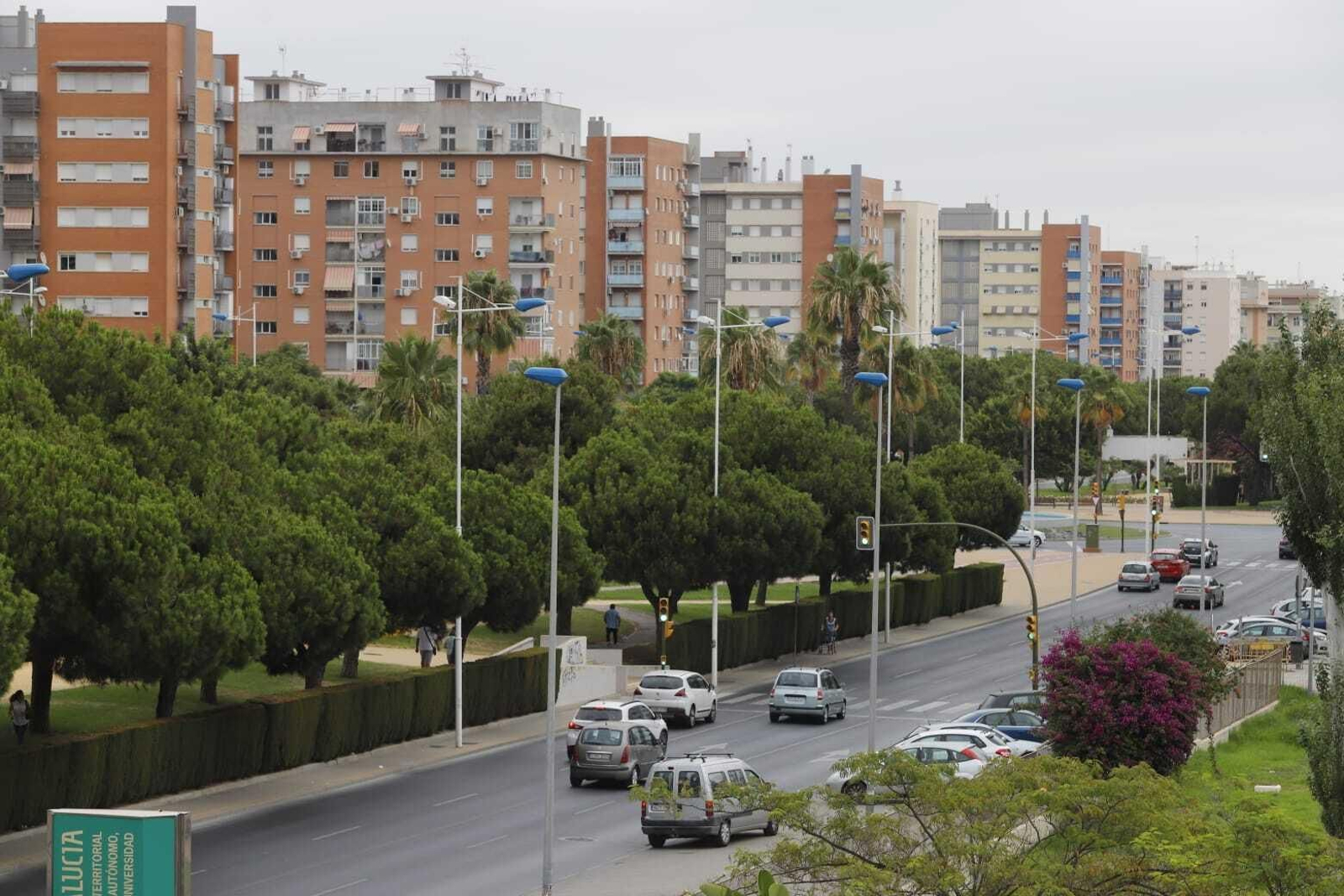 La avenida de Andalucía, una de las zonas más demandadas por los estudiantes de la UHU.